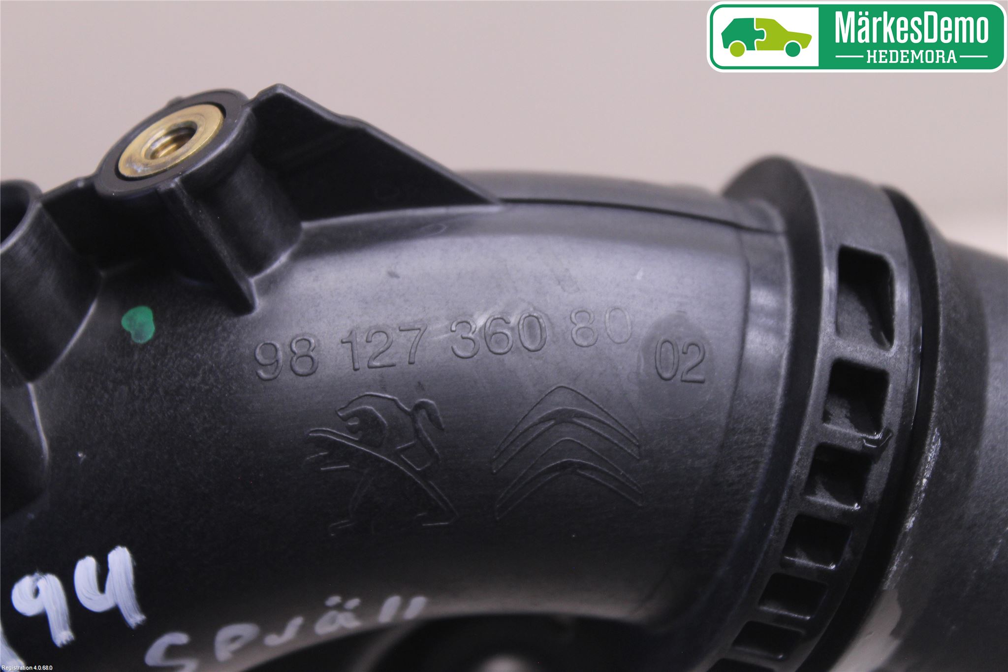 Citroen C3 AIRCROSS 18-23 Laddluft-Intercoolerrör