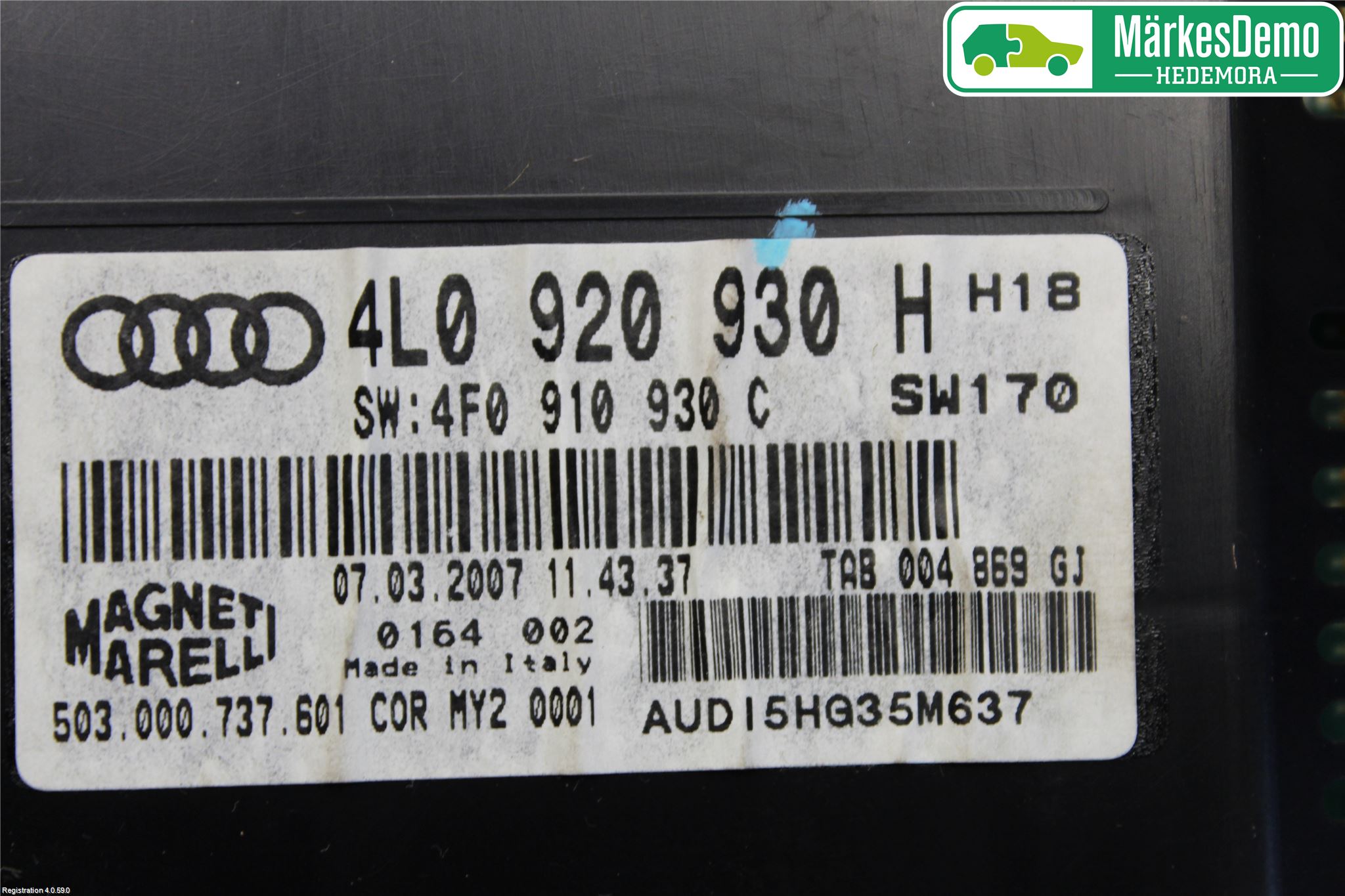 Audi Q7/SQ7 Instrument Komb