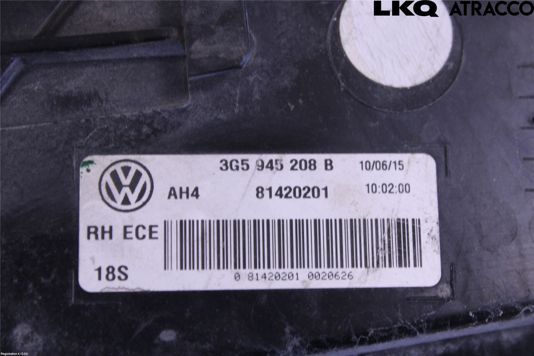 Volkswagen VW PASSAT 15-19 Bakljus Höger