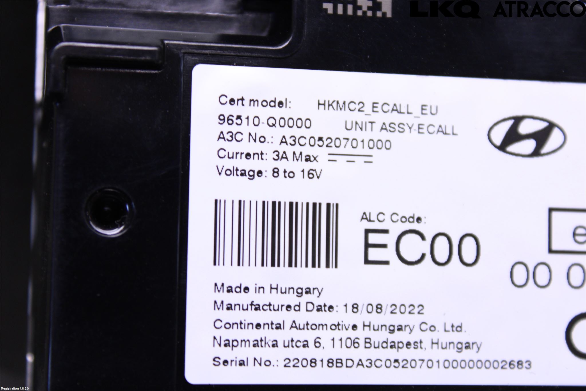 Hyundai BAYON BC3 21- Styrenhet Övrigt