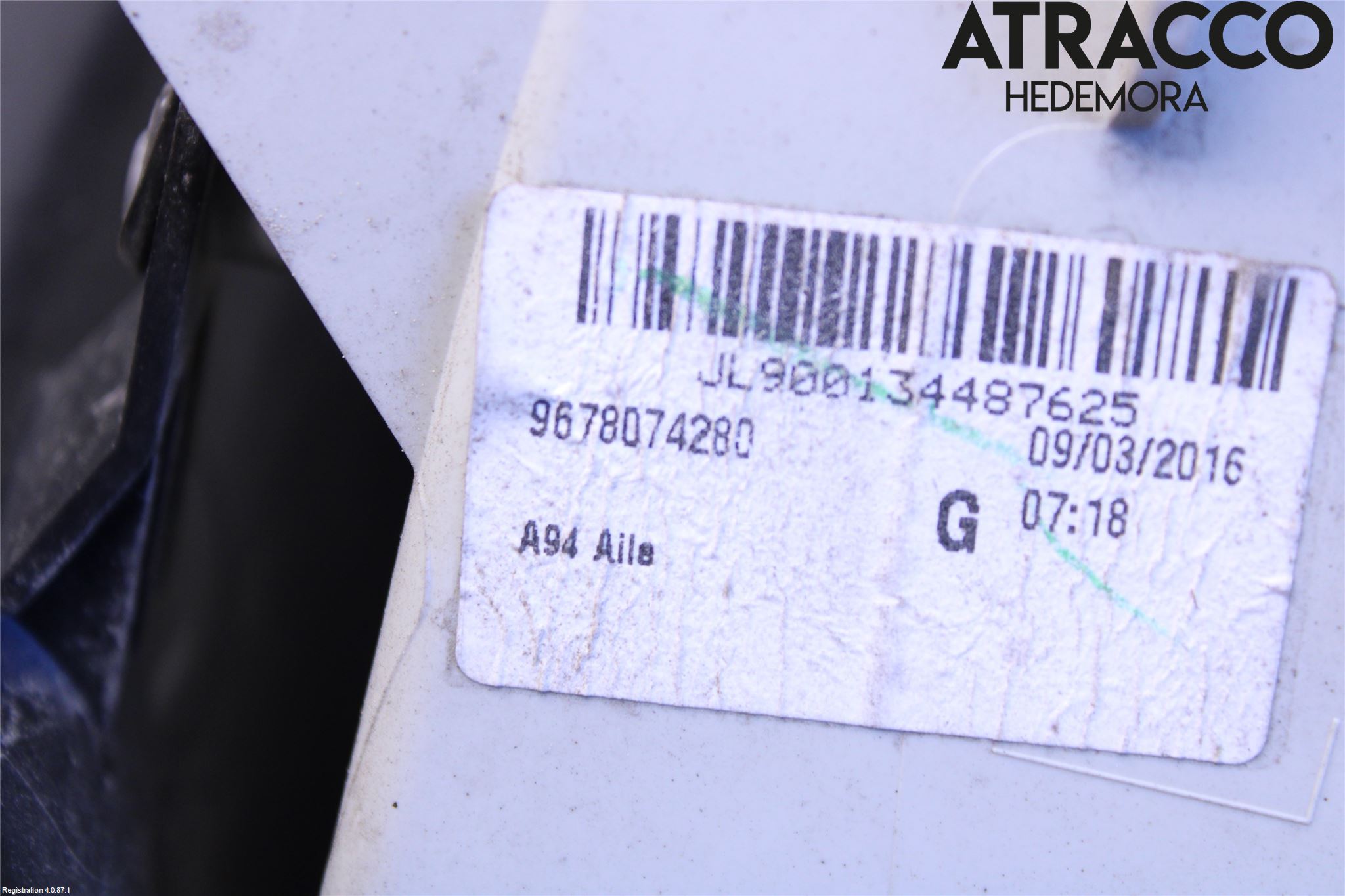 Peugeot 2008 13-20 Bakljus Vänster