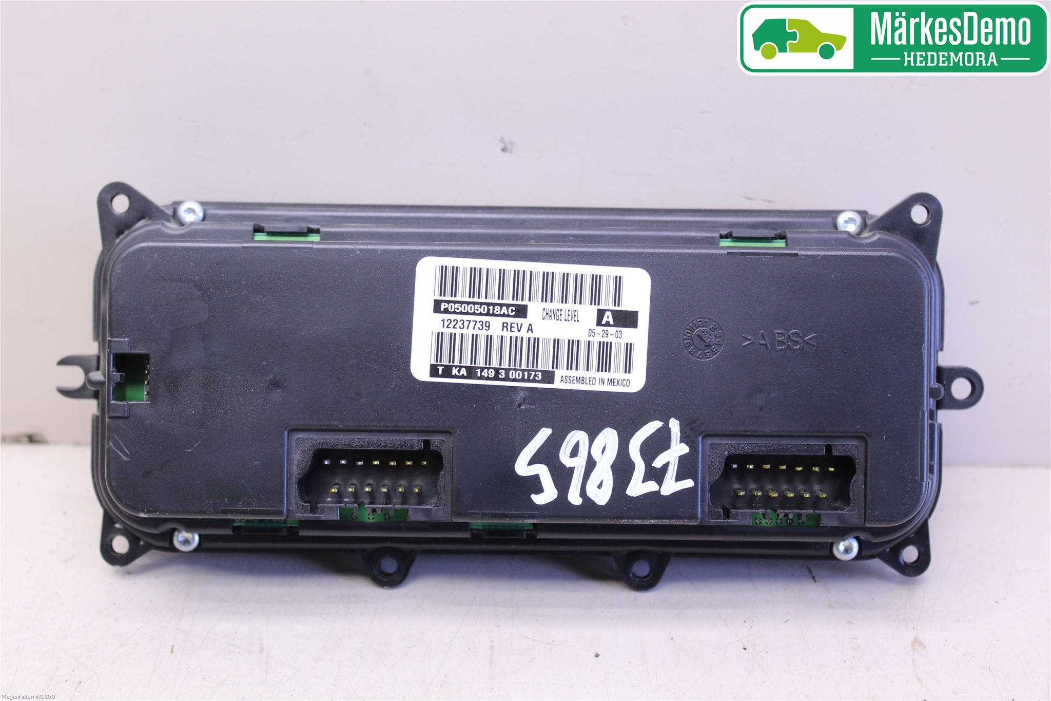 Chrysler CHR VOYAGER 04-07 Ac Styrenhet Ac Manöveren