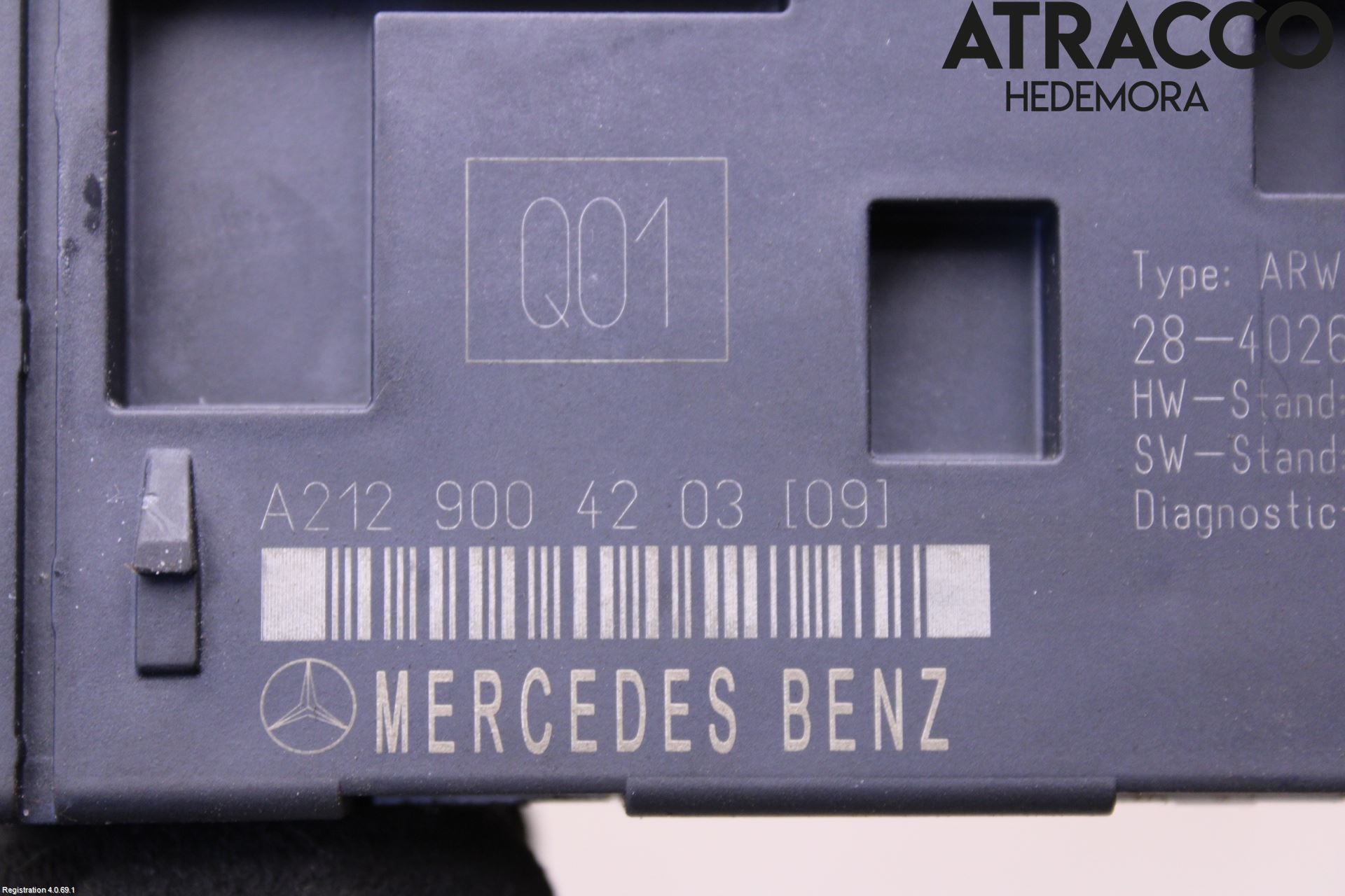 Mercedes-Benz MB E-KLASS (W212) 09-16 Styrenhet Baklucka