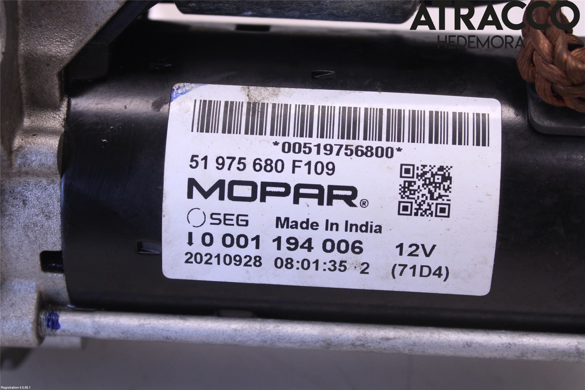 Fiat 500e 20- Startmotor