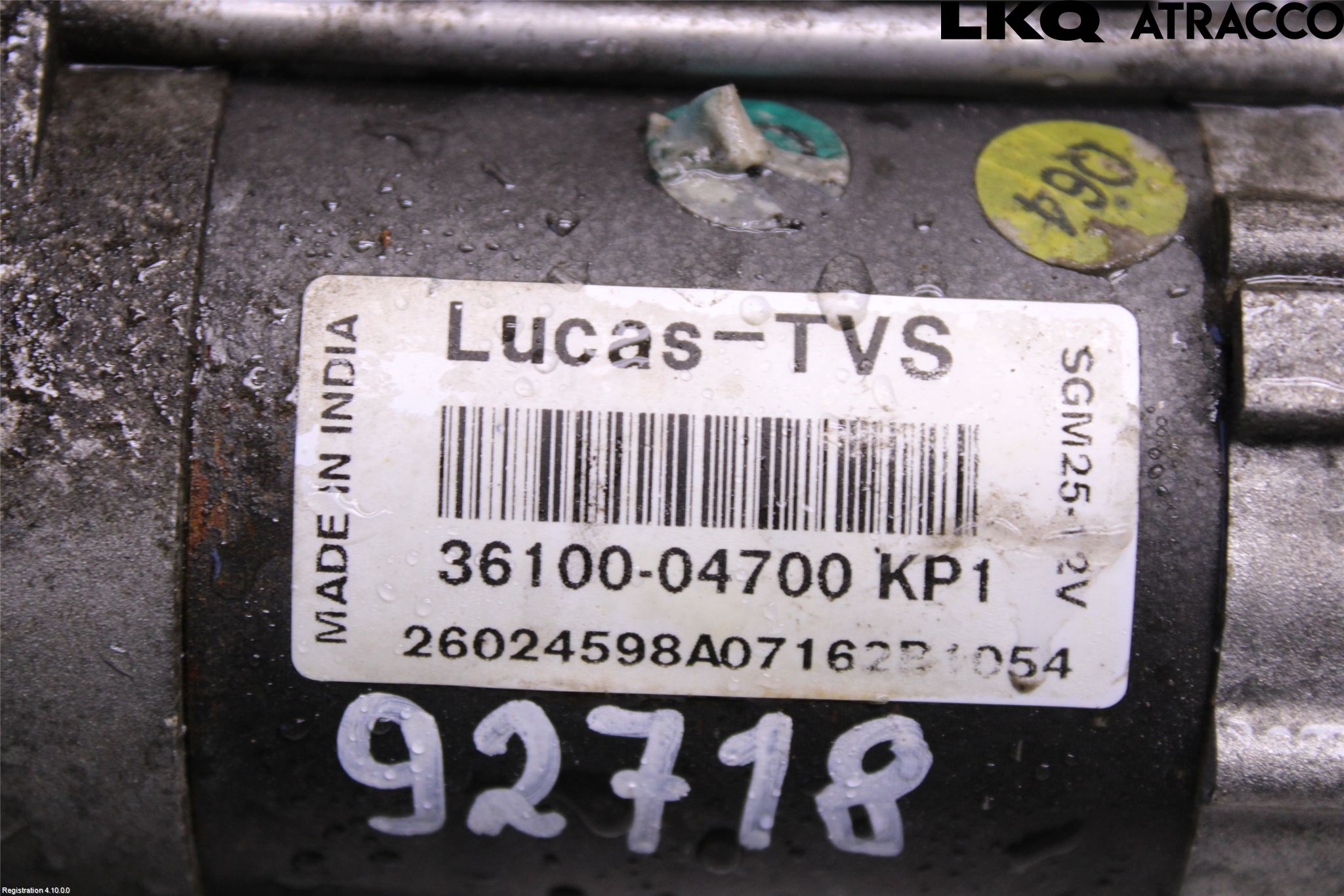 Hyundai i10 BA 14-16 Startmotor