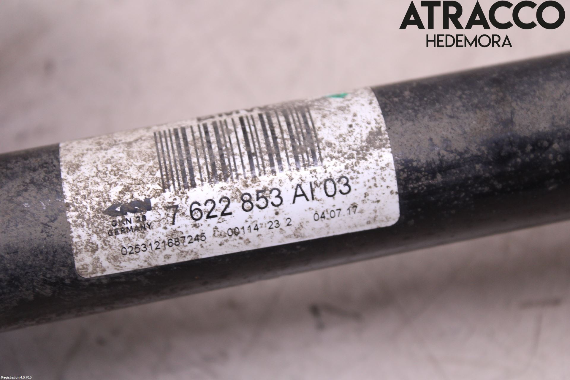 BMW 3 F30/F31/F80 12-19 Drivaxel Bak Vänster