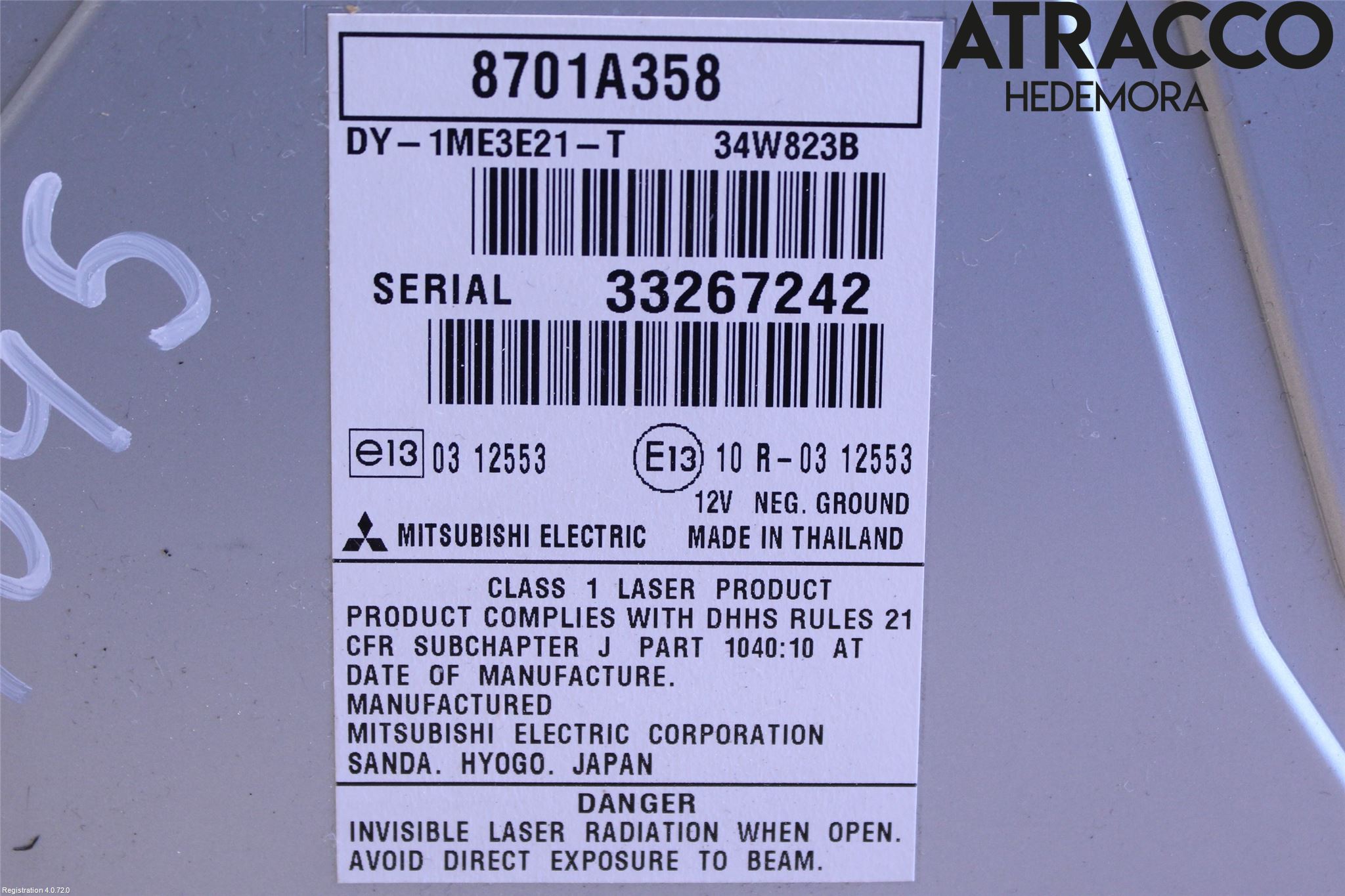 Mitsubishi SPACE STAR 13- Cd Radio - Multimediapanel