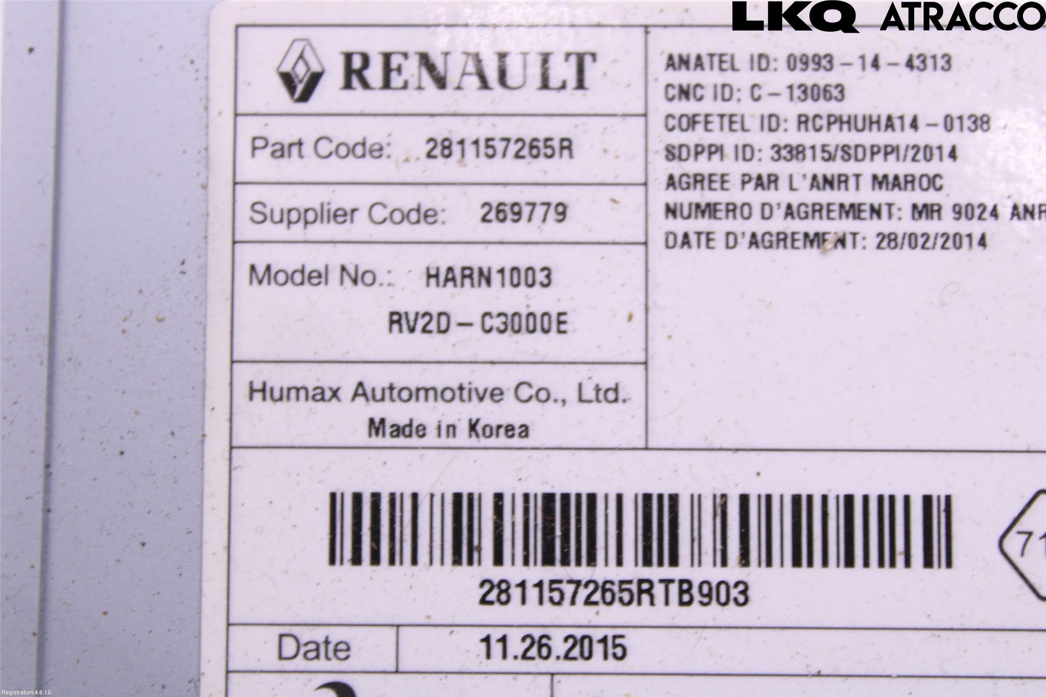 Dacia SANDERO/STEPWAY 13-20 Cd Radio - Multimediapanel