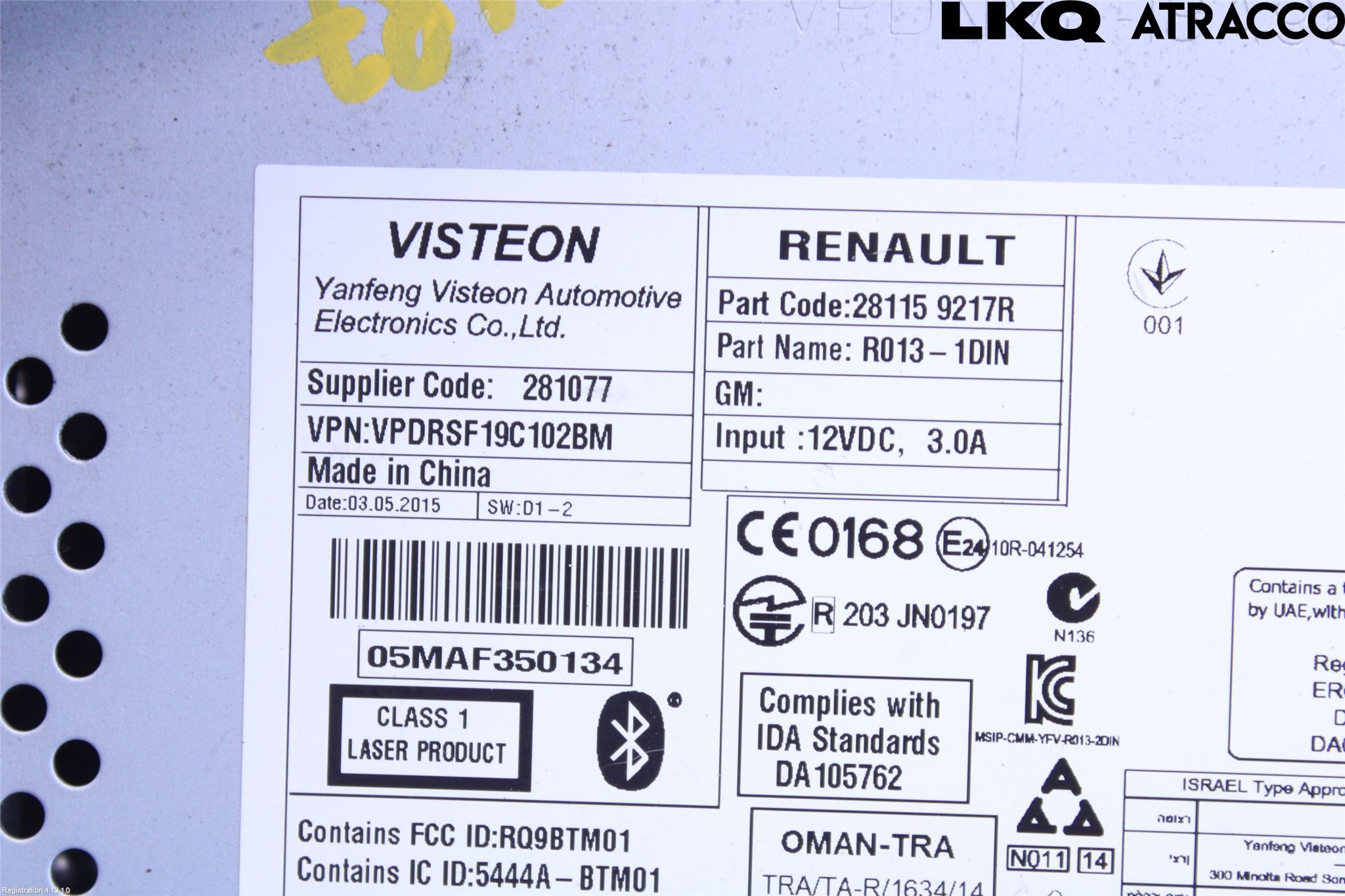Nissan NV400 12-24 Cd Radio - Multimediapanel