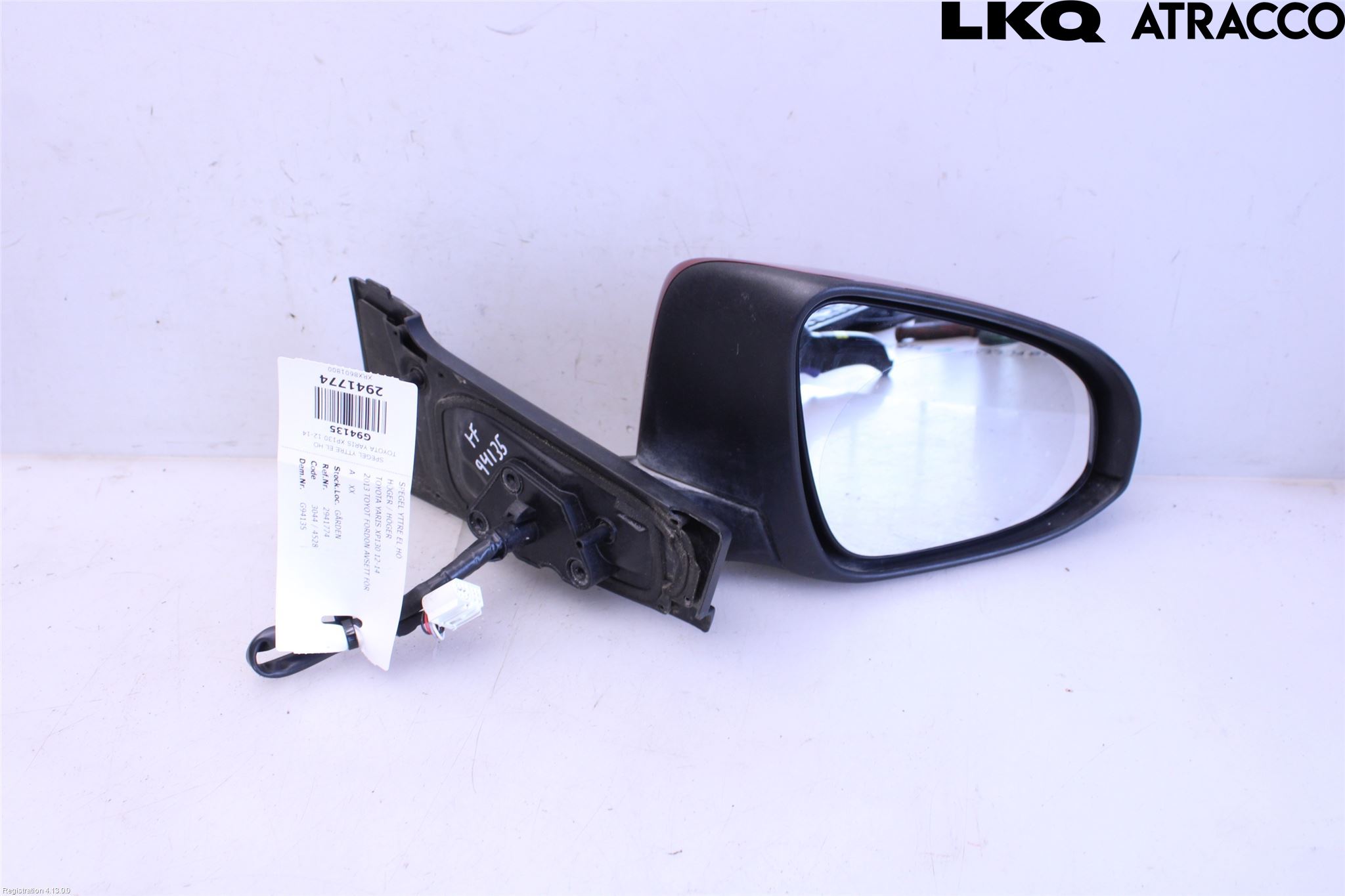 Toyota YARIS XP130 12-14 Spegel Yttre El Hö