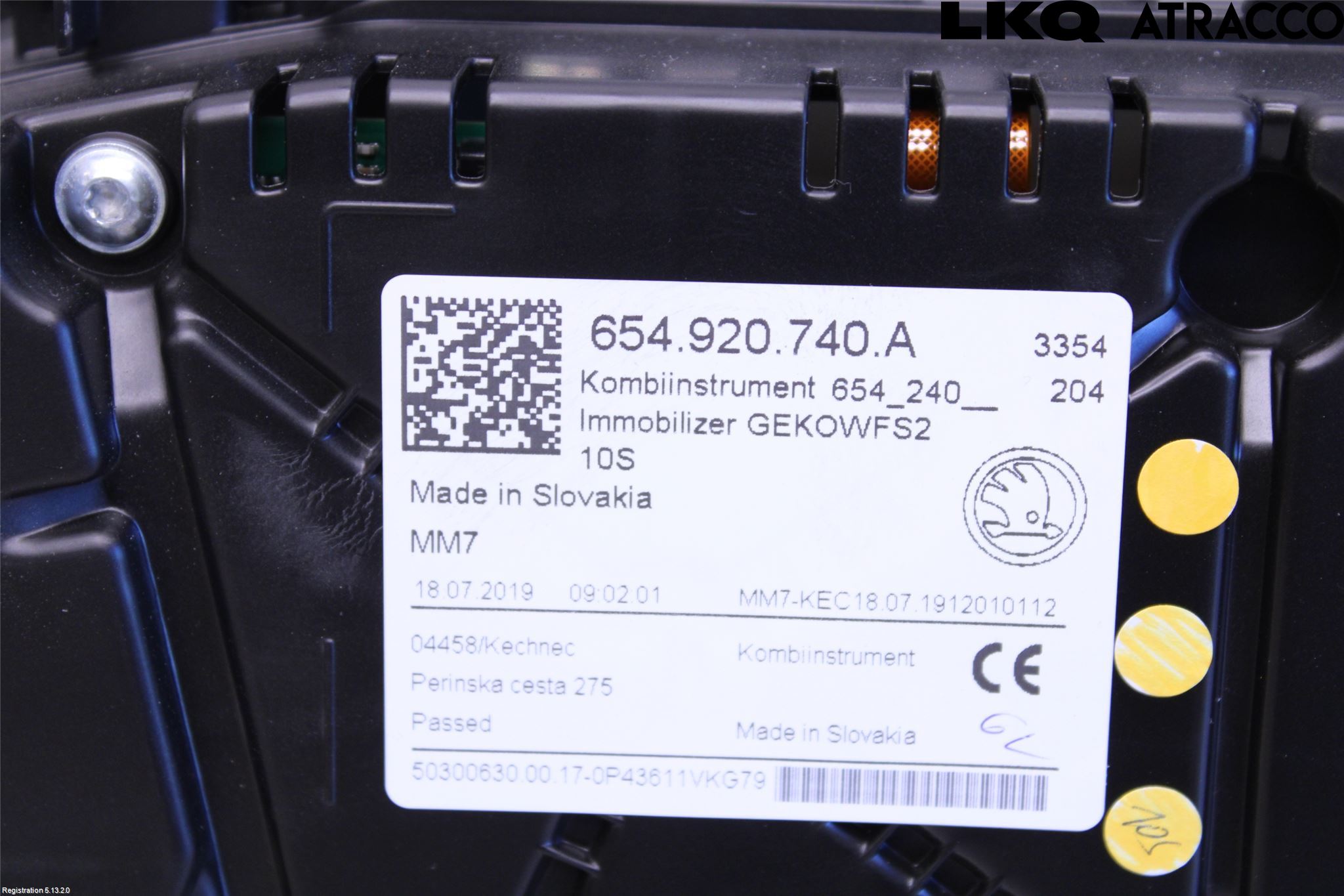 Skoda SCALA 19- Instrument Komb