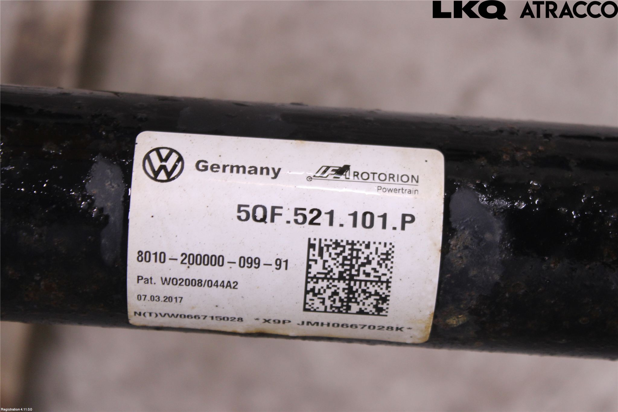 Volkswagen VW TIGUAN 16-24 Mellanaxel Komp