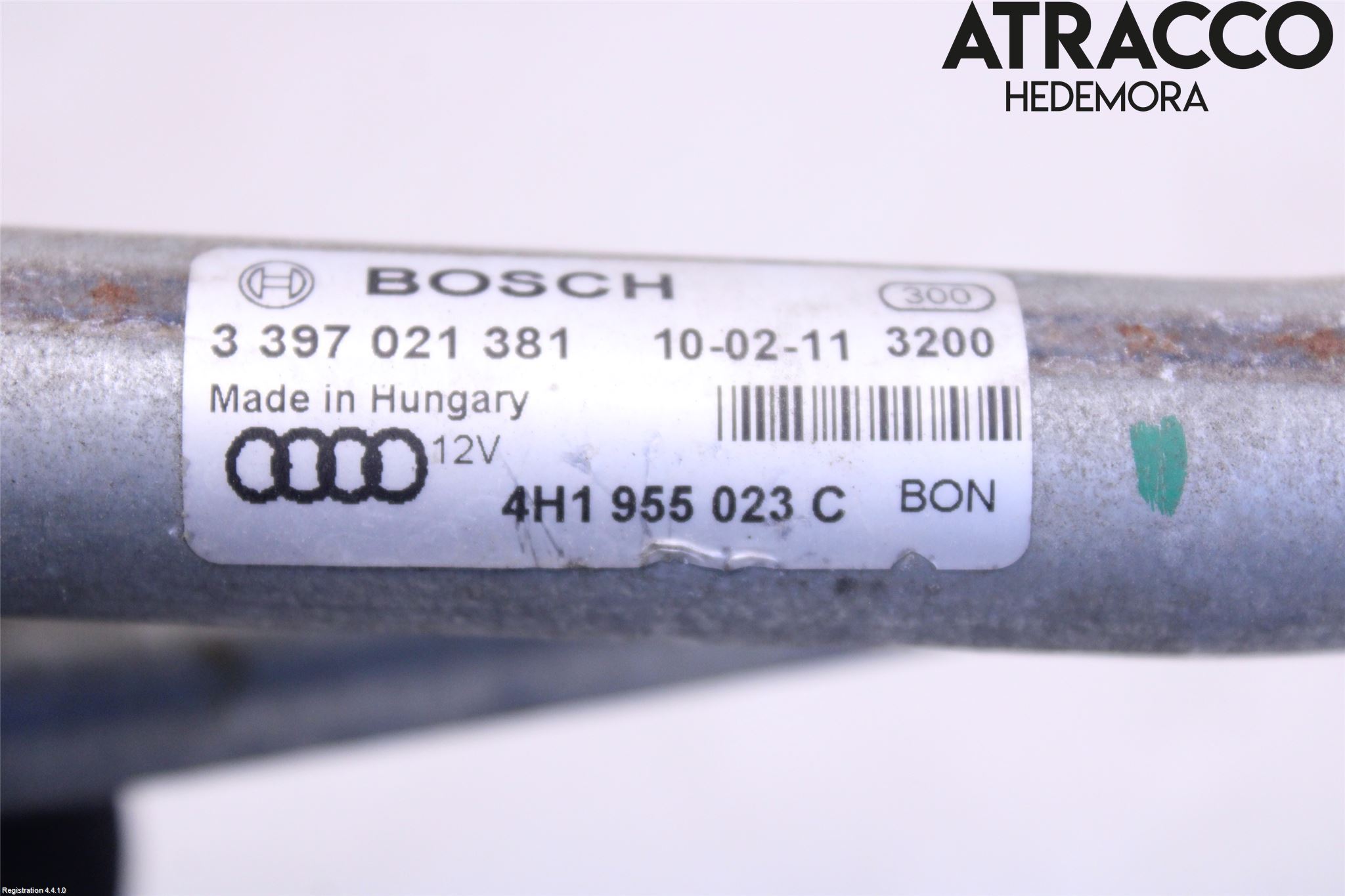Audi A8/S8 4H 10-17 Torkarmekanism Vindruta