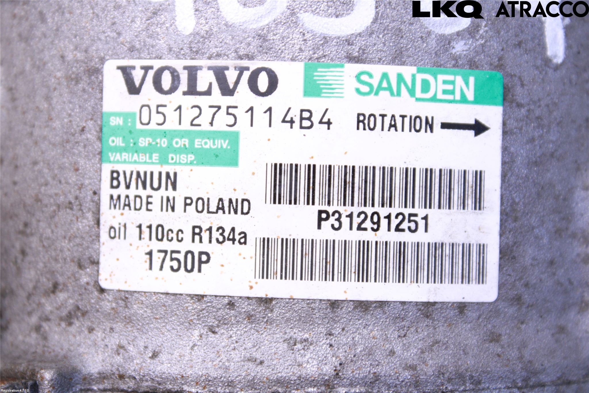 Volvo V40 12-19 Ac Kompressor