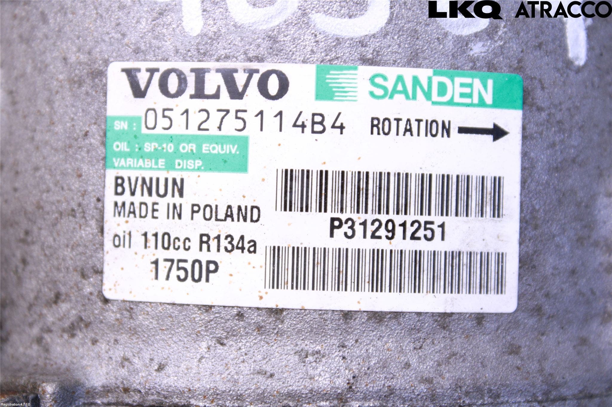 Volvo V40 12-19 Ac Kompressor