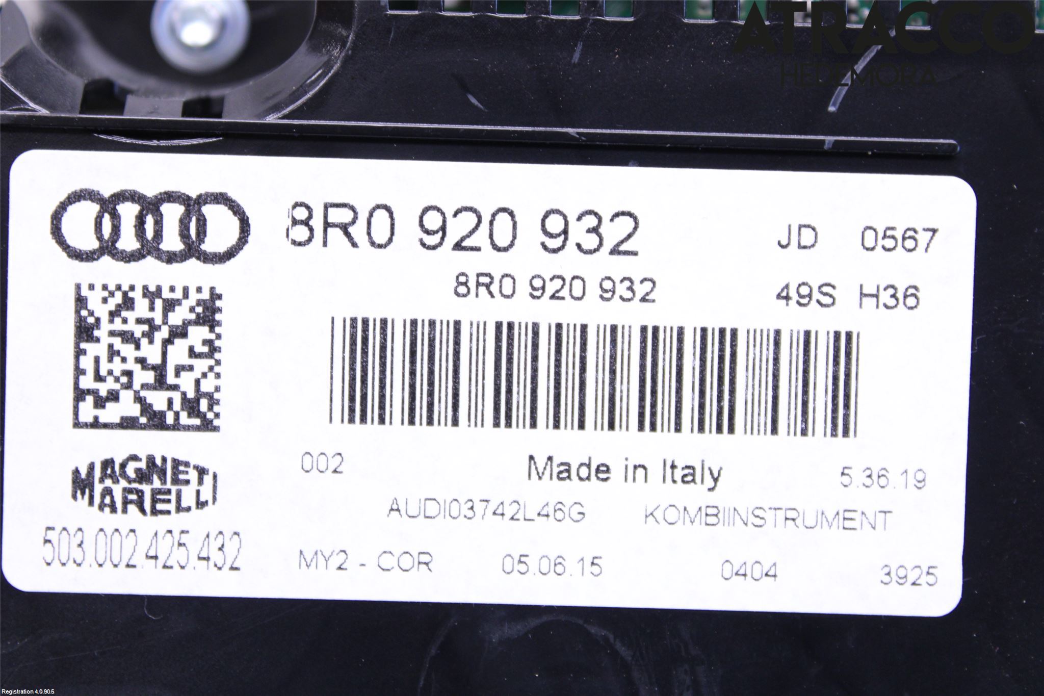 Audi Q5 09-16 Instrument Komb