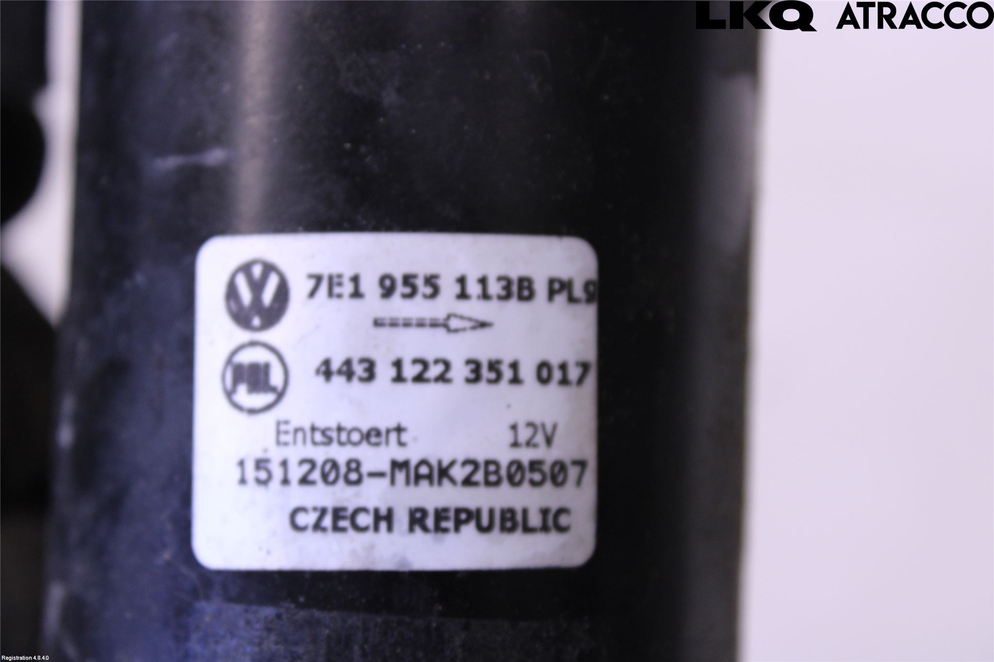Volkswagen VW TRANSP/CARAVELLE (T6) 16-22 Torkarmotor Vindruta