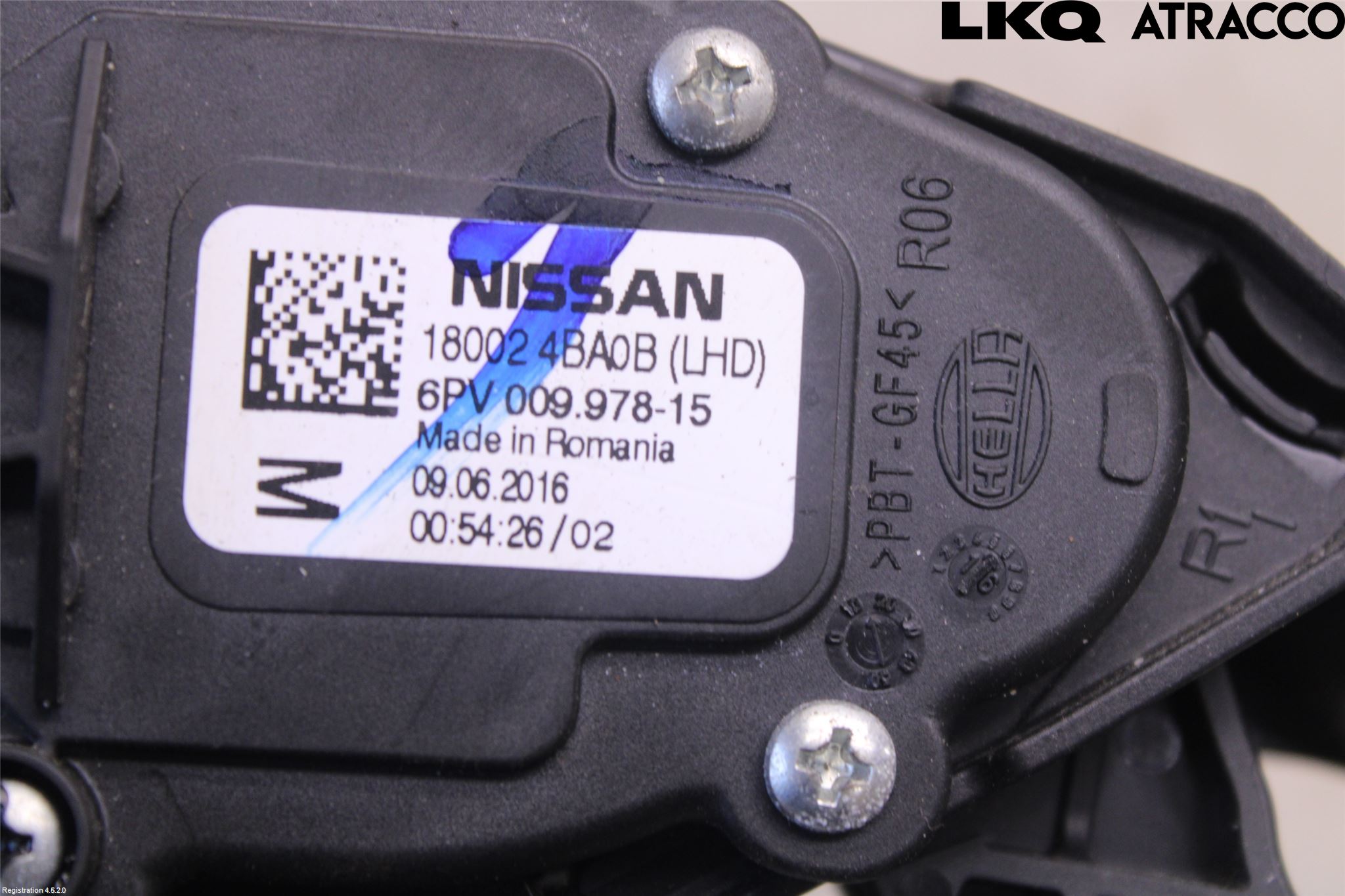 Nissan QASHQAI 14-17 Gaspedal