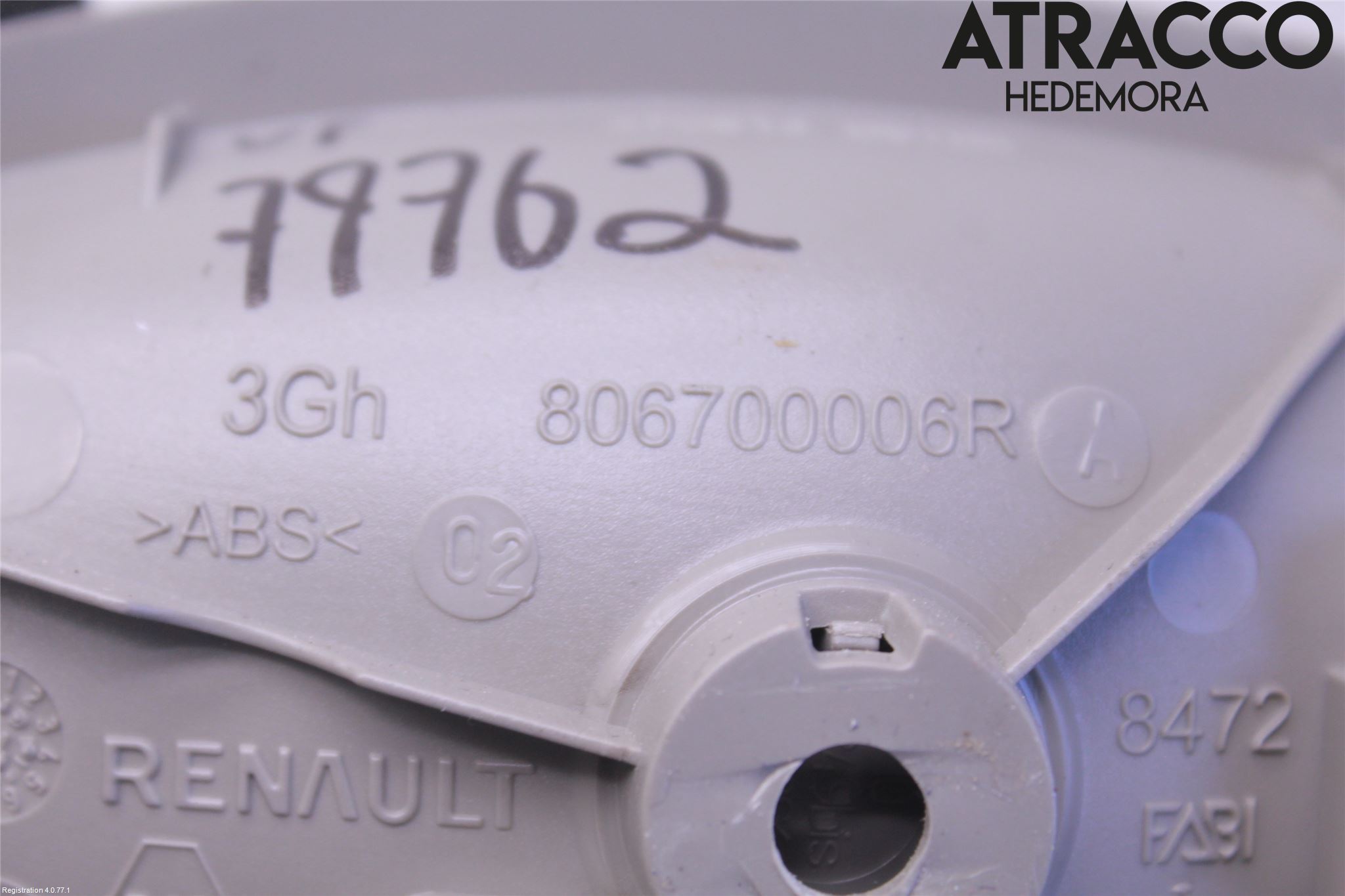 Renault ZOE/E-TECH 13- Dörrhandtag Inre Vä