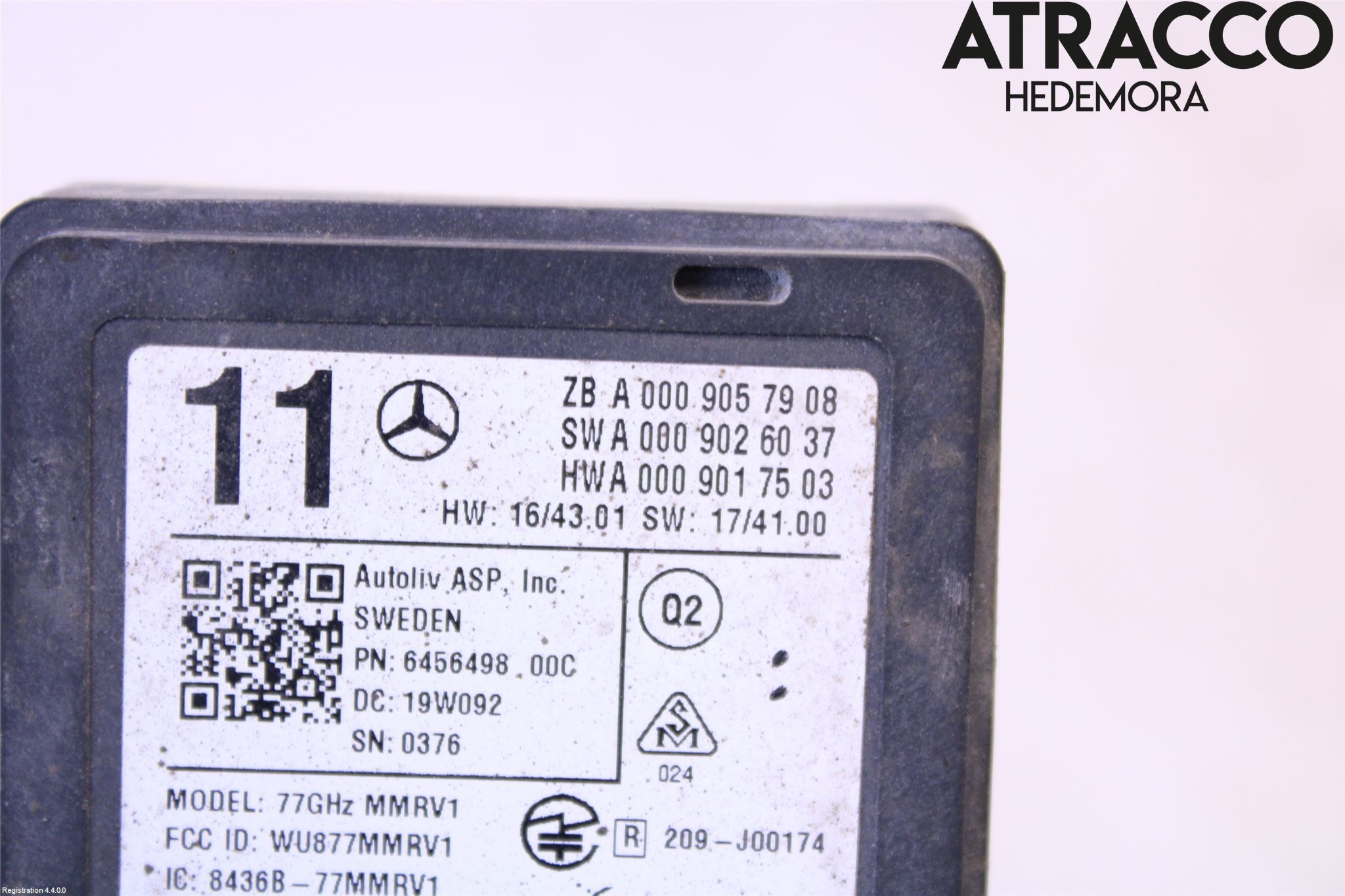 Mercedes-Benz MB E-KLASS (W213) 16-23 Sensor Aktivt Kollisionsskydd