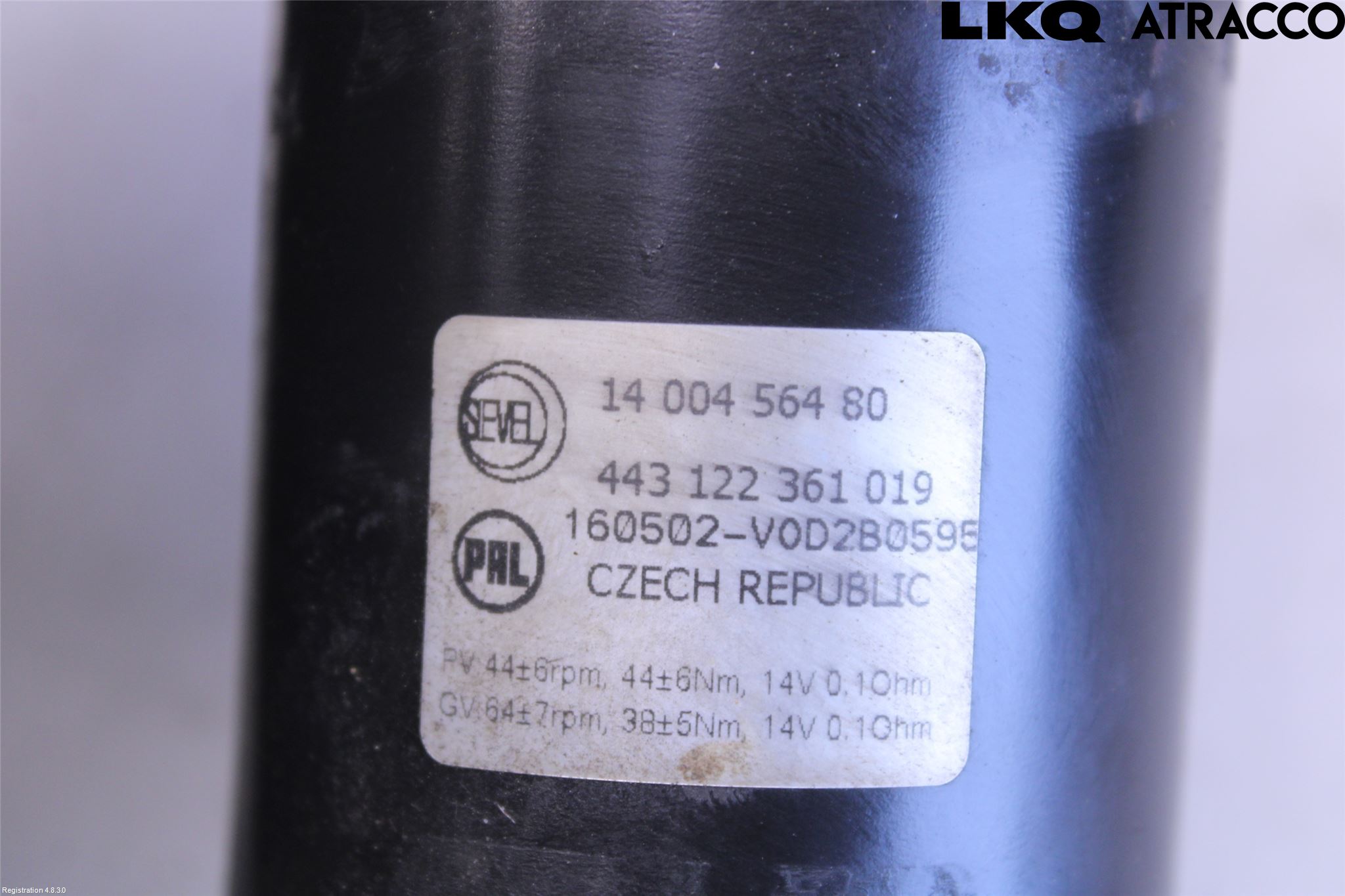 Citroen JUMPY 07-16 Torkarmotor Vindruta