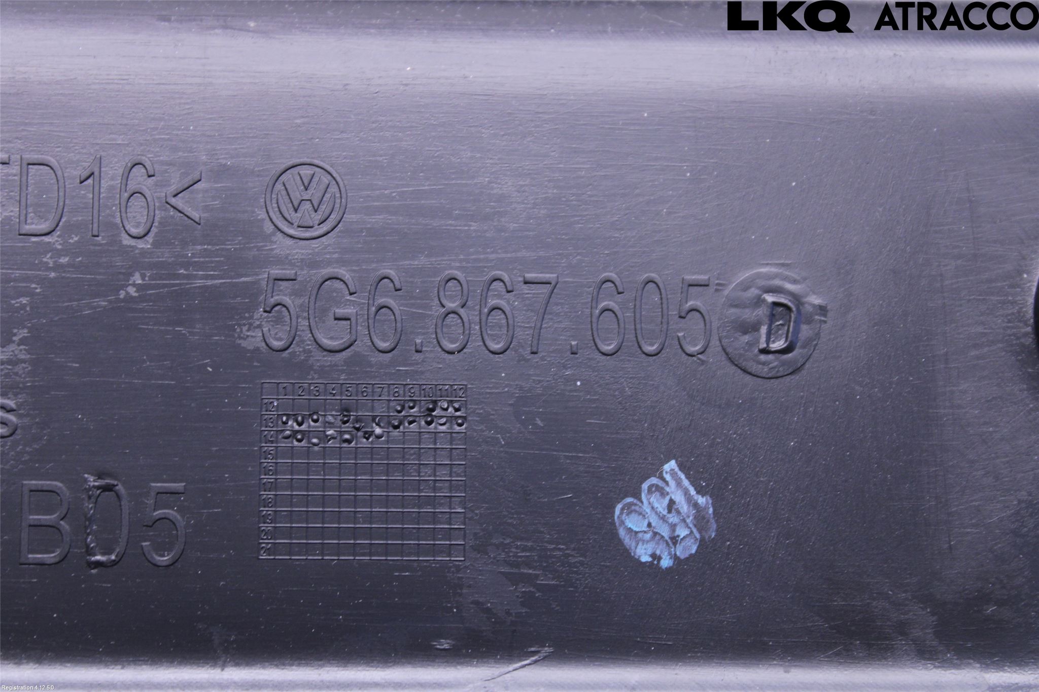 Volkswagen VW GOLF / E-GOLF VII 13-20 Inredning Bakluckeklädsel