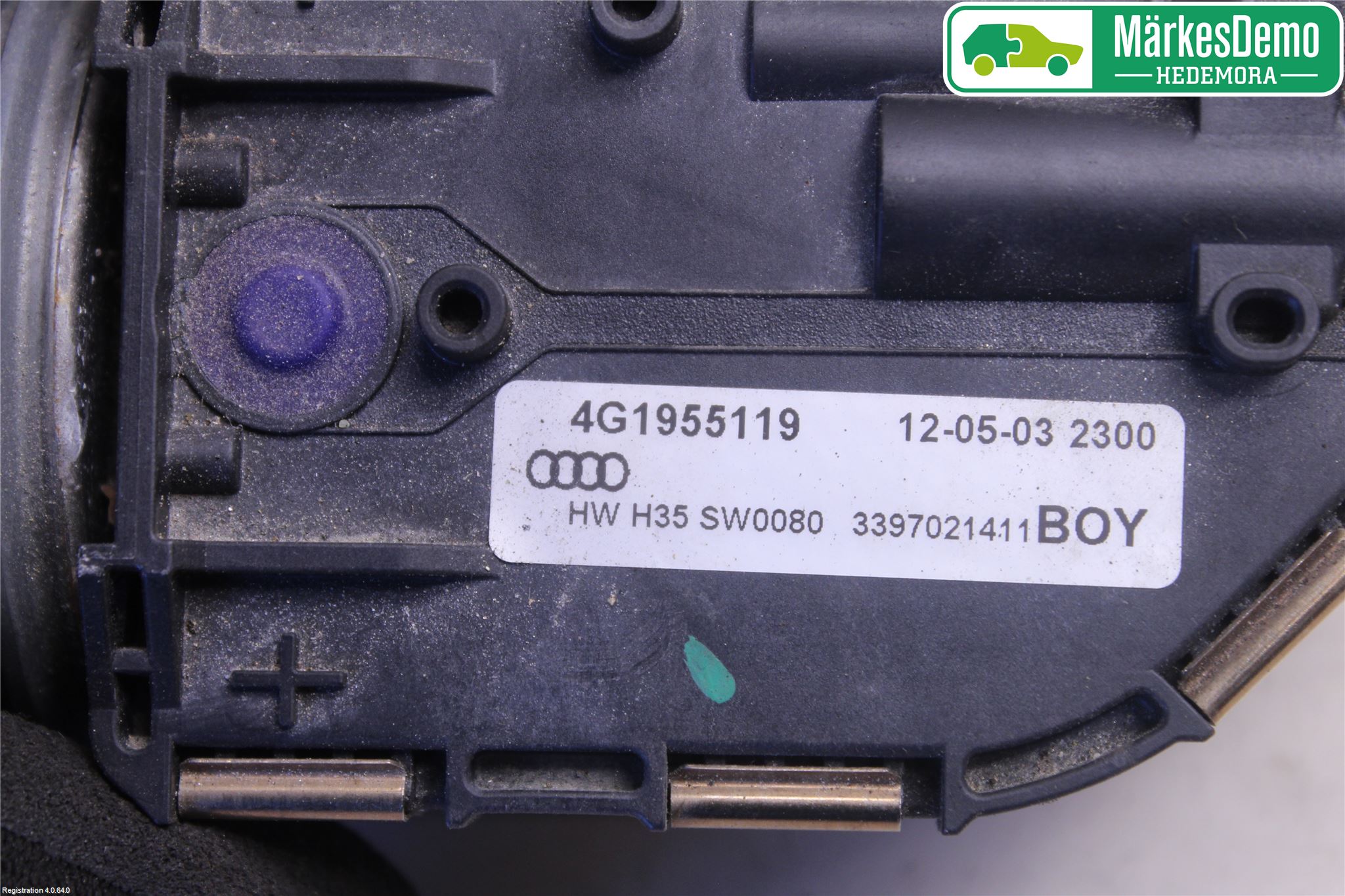 Audi A6/S6 4G 11-18 Torkarmotor Vindruta