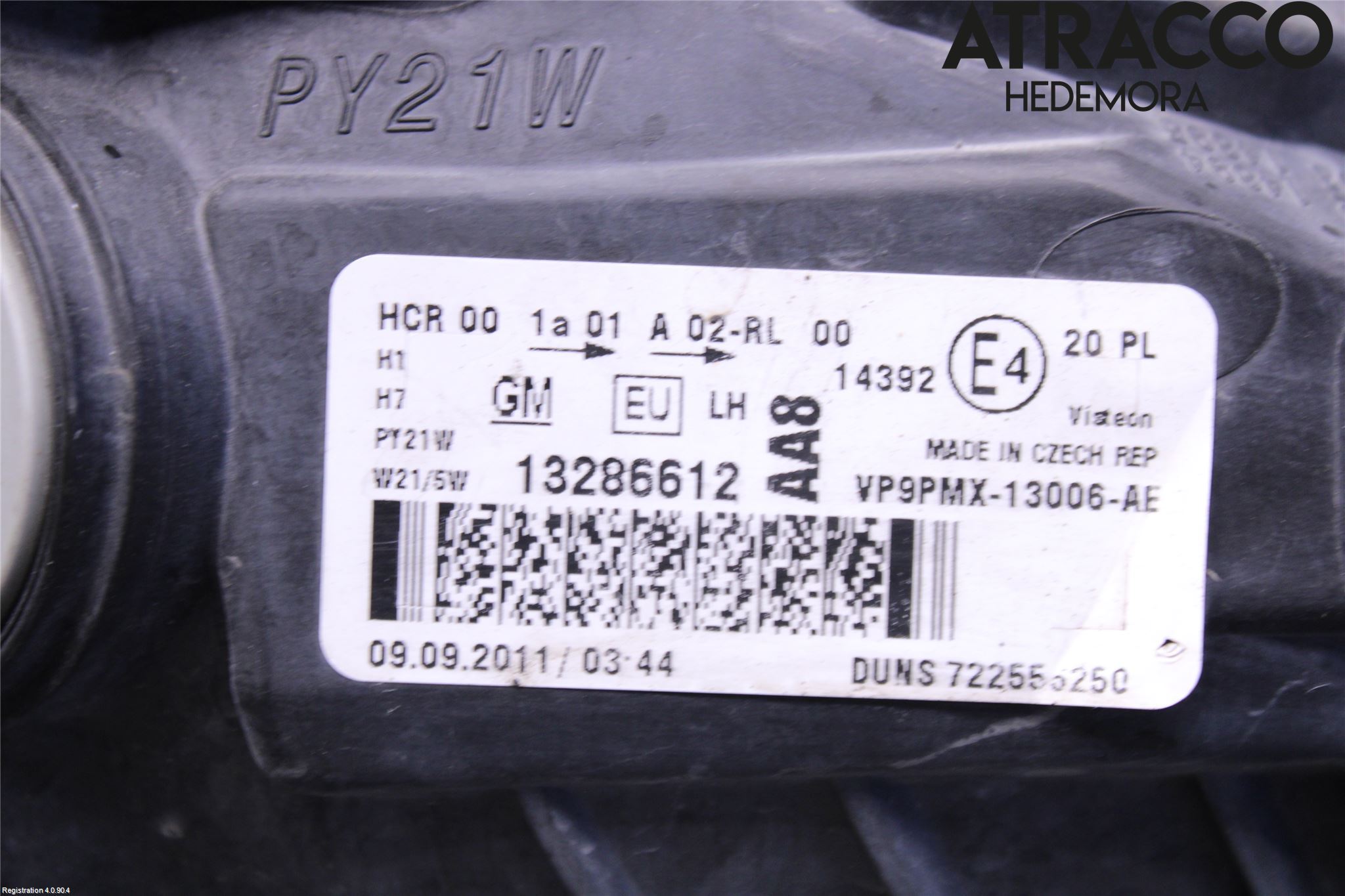 Opel MERIVA B 10-17 Strålkastare Vänster