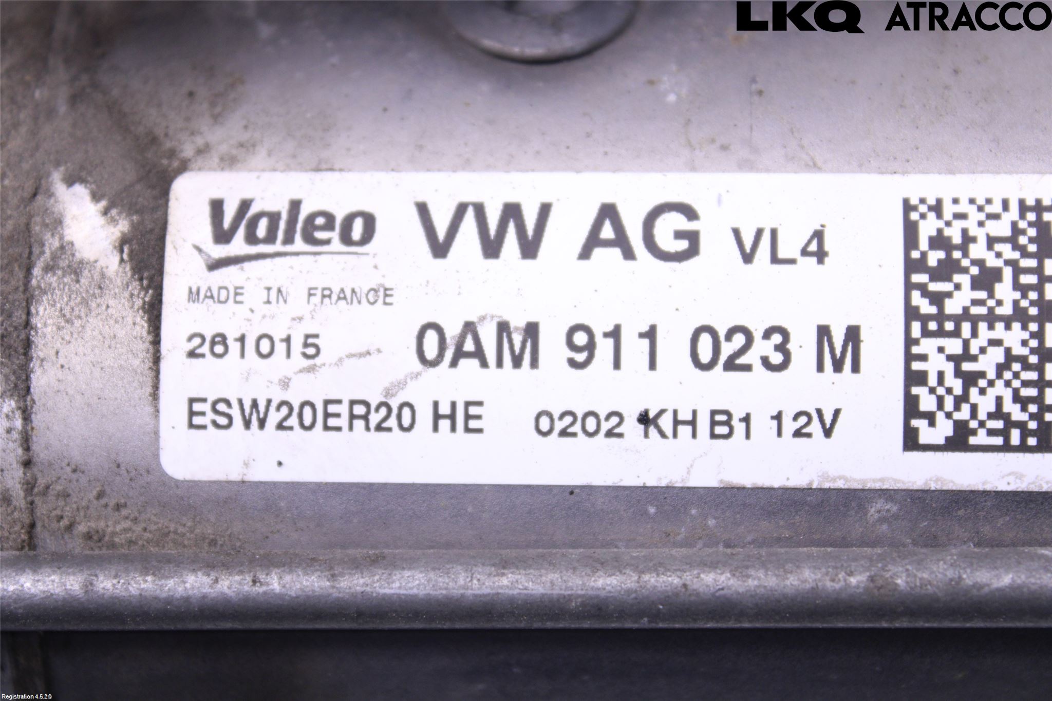 Volkswagen VW GOLF / E-GOLF VII 13-20 Startmotor Diesel