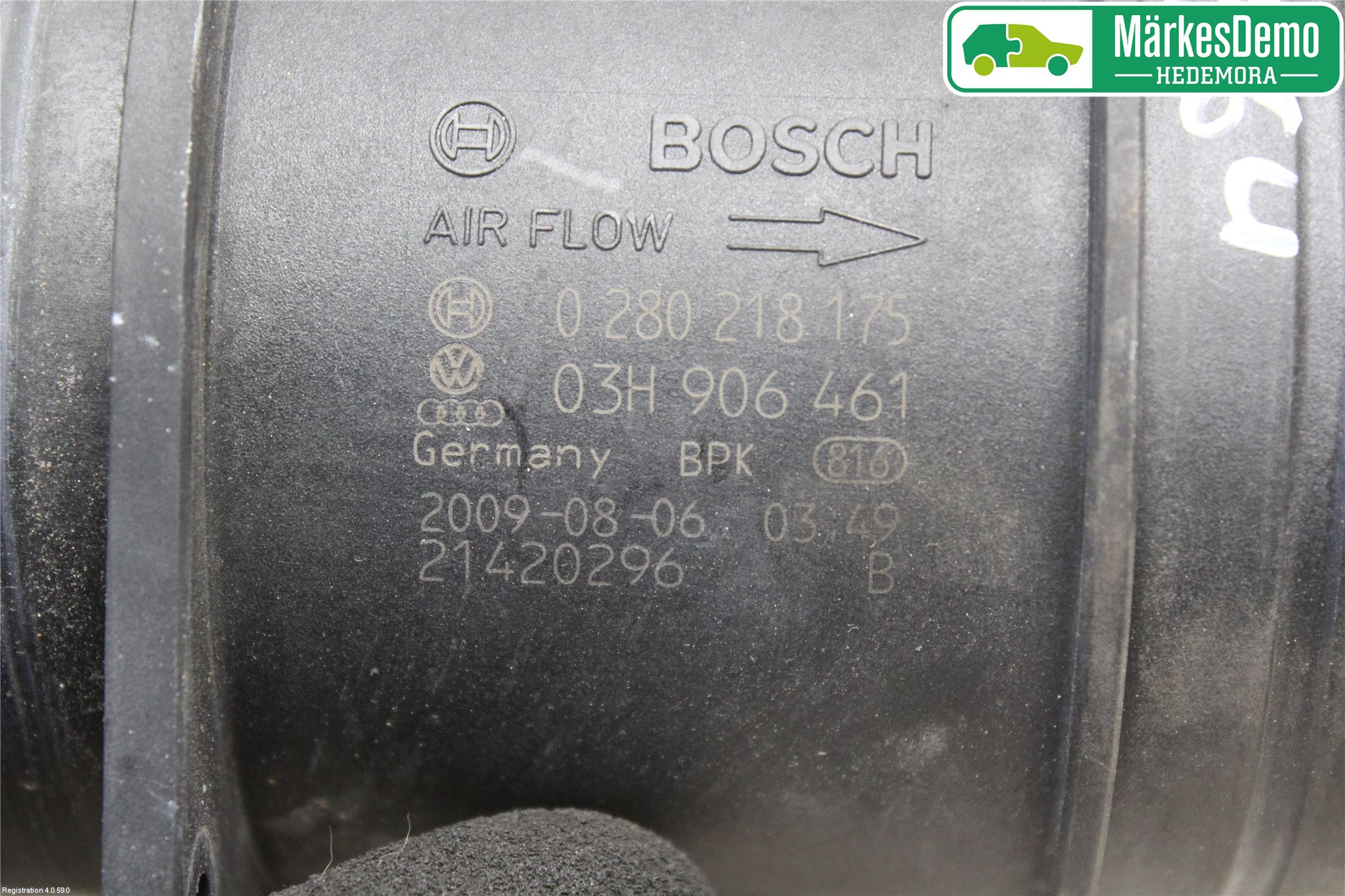 Volkswagen VW PASSAT CC 08-16 Injluftmassamätare