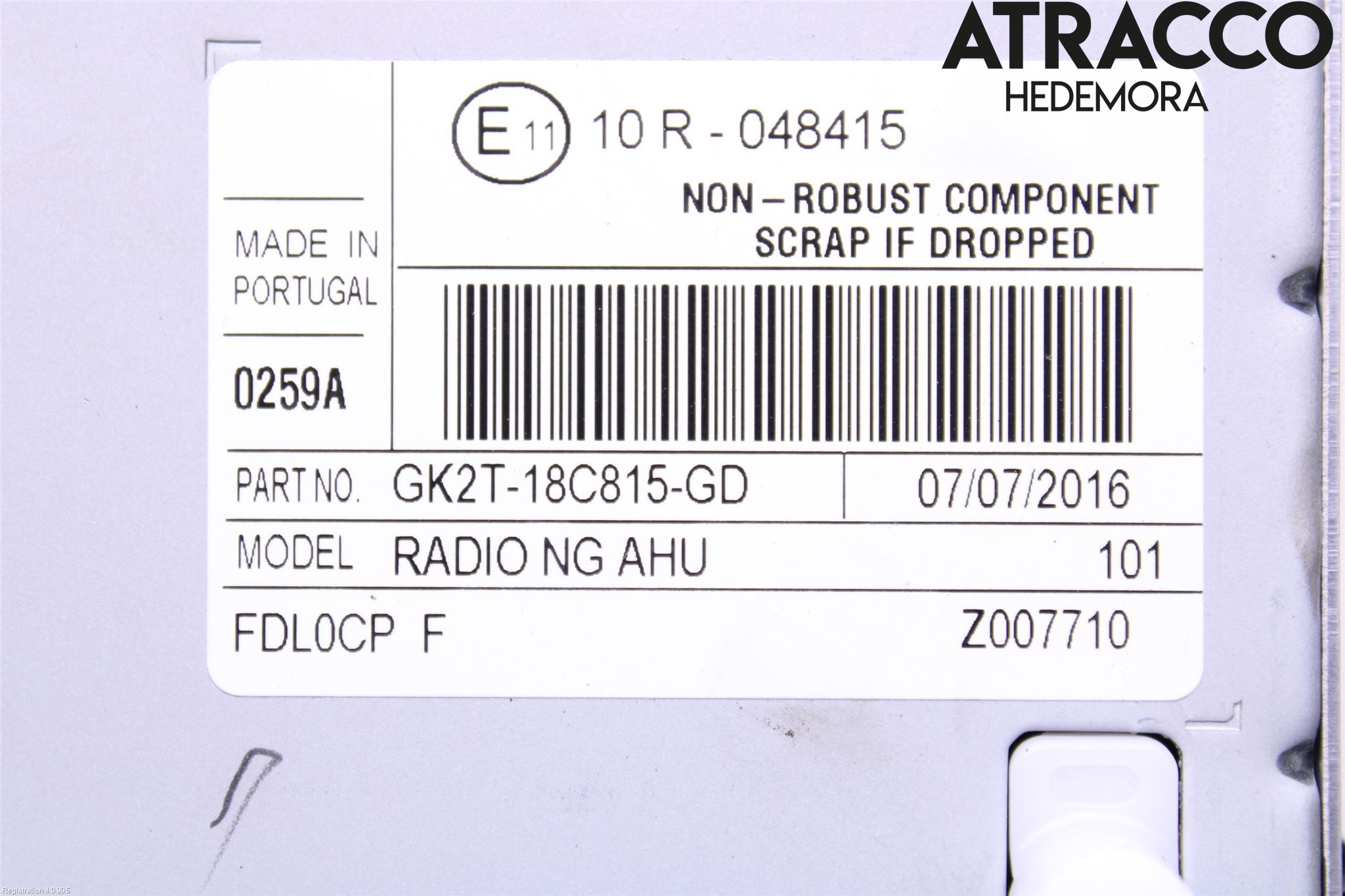 Ford TRANSIT SKÅP/BUSS 14-22 Cd Radio - Multimediapanel