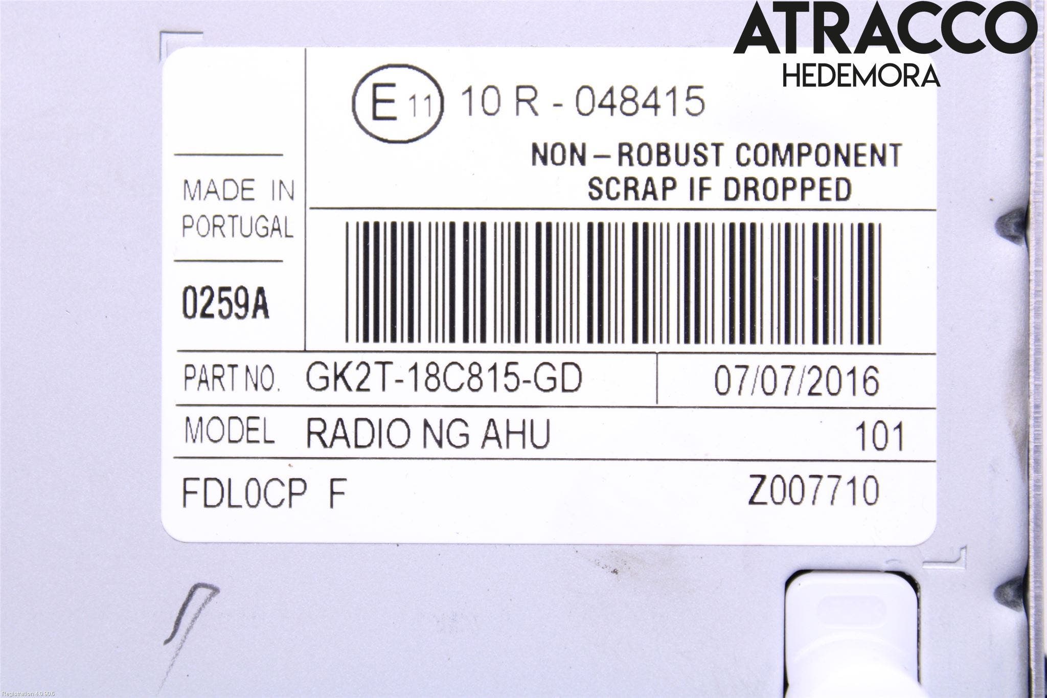 Ford TRANSIT SKÅP/BUSS 14-22 Cd Radio - Multimediapanel