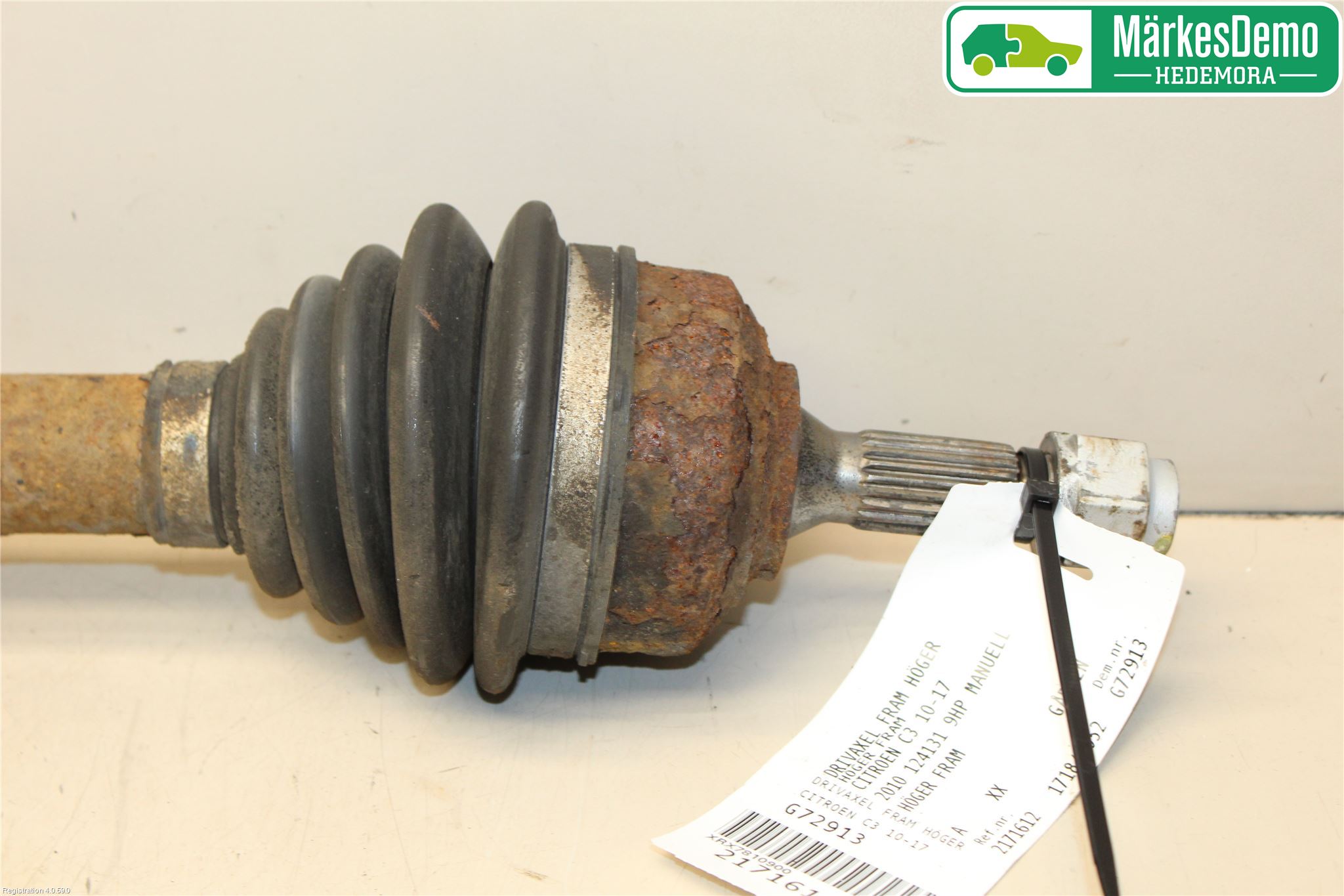 Citroen C3 10-17 Drivaxel Fram Höger