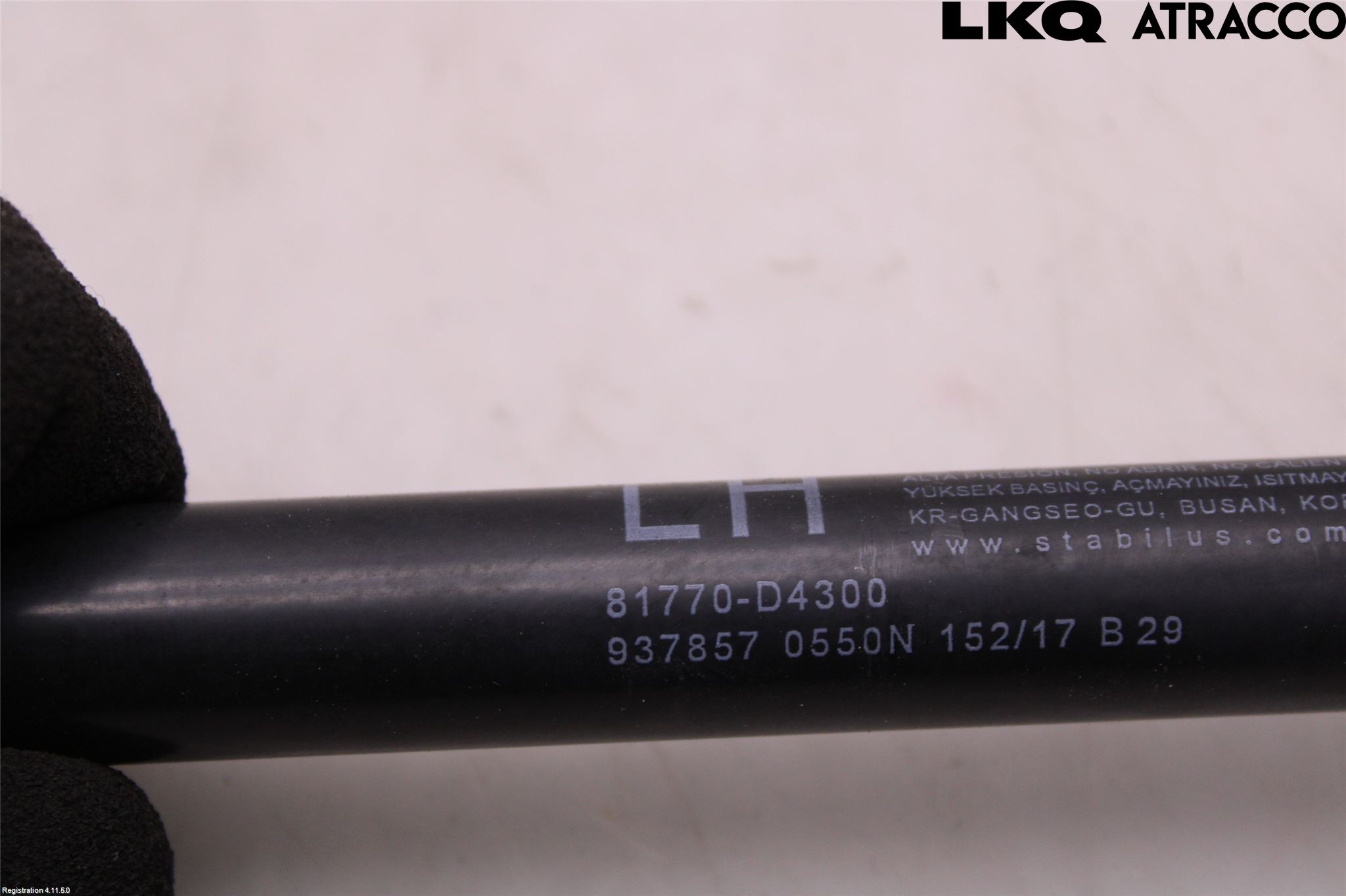 Kia OPTIMA 16-20 Gasfjäder Baklucka