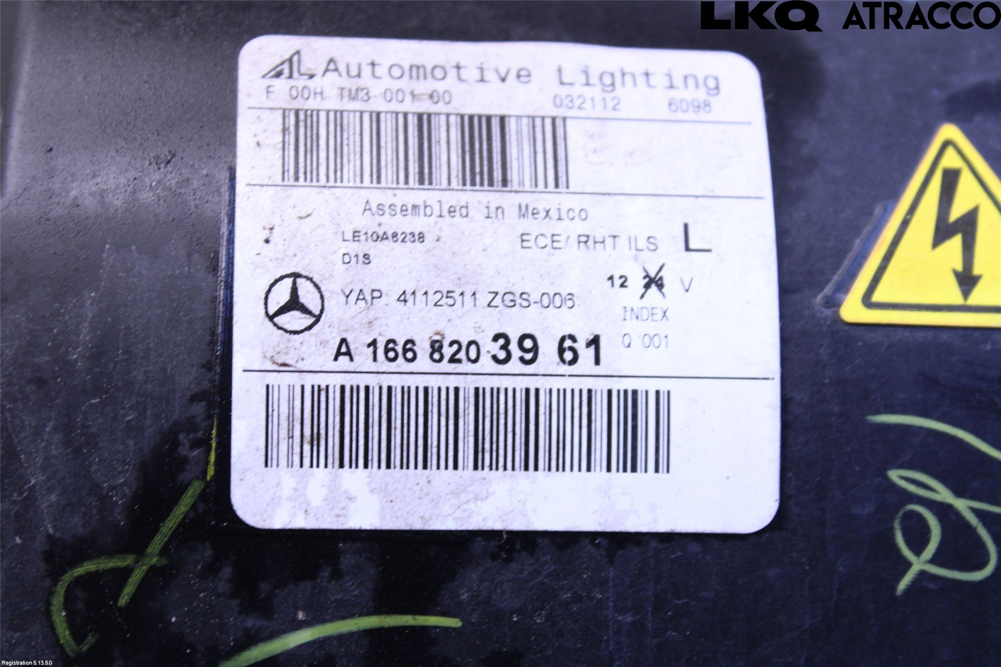 Mercedes-Benz MB ML/GLE-KLASS (W166) 12-18 Strålkastare Vänster