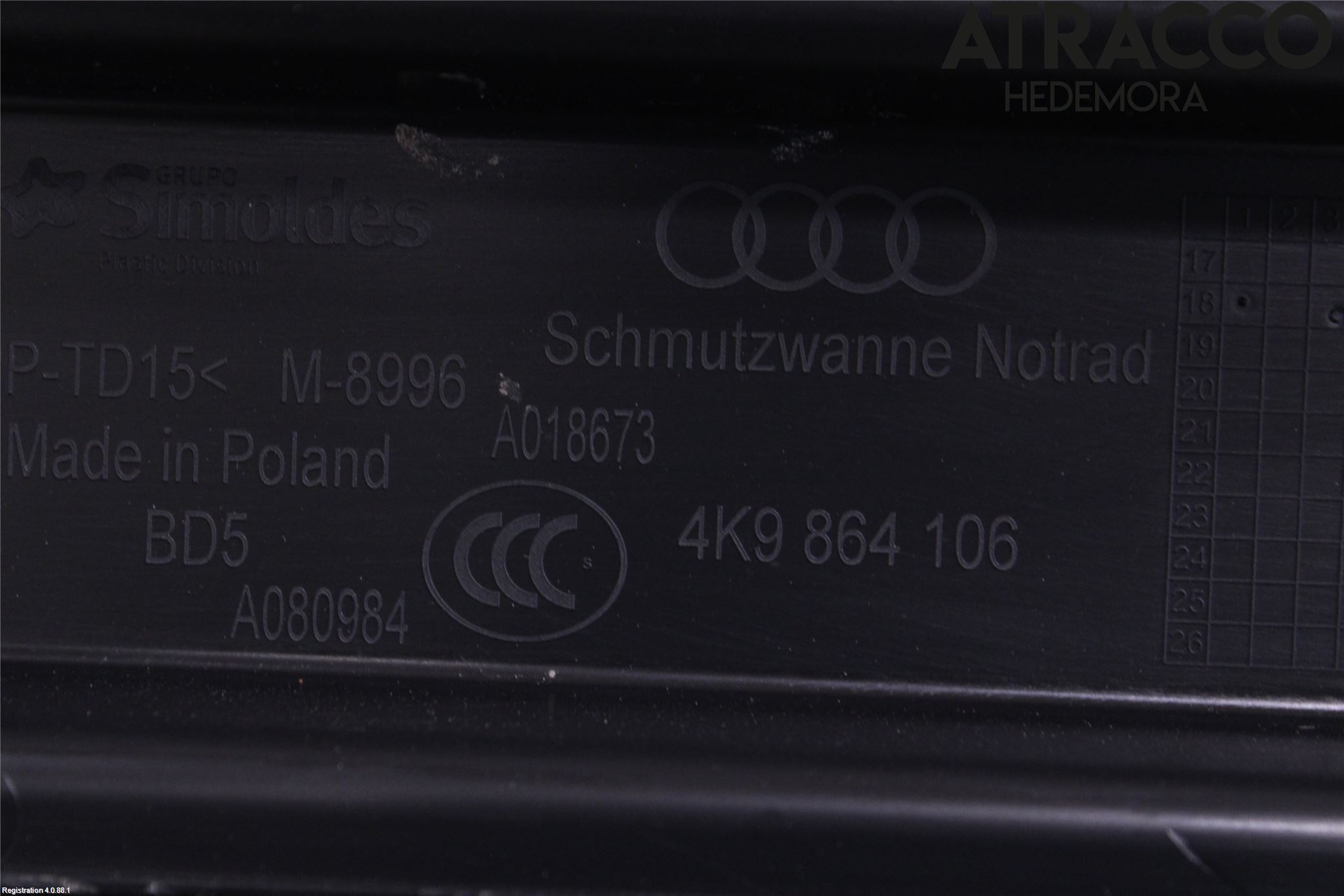 Audi A6 F2/C8 19- Bagage Golv