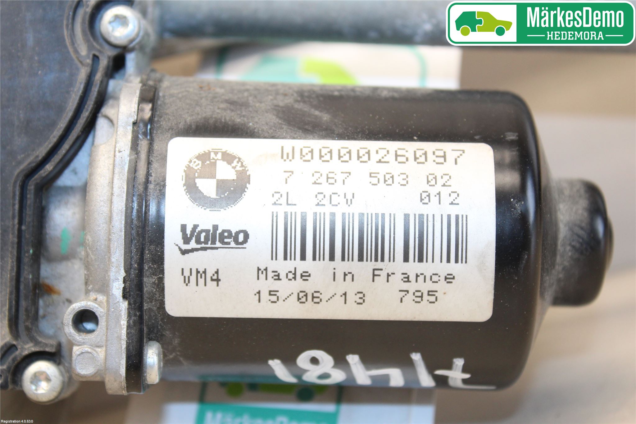 BMW 1 F20/F21 11-19 Torkarmekanism Vindruta