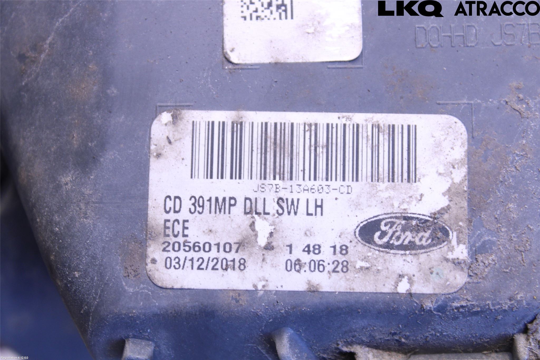 Ford MONDEO 15-22 Bakljus Lucka Vä