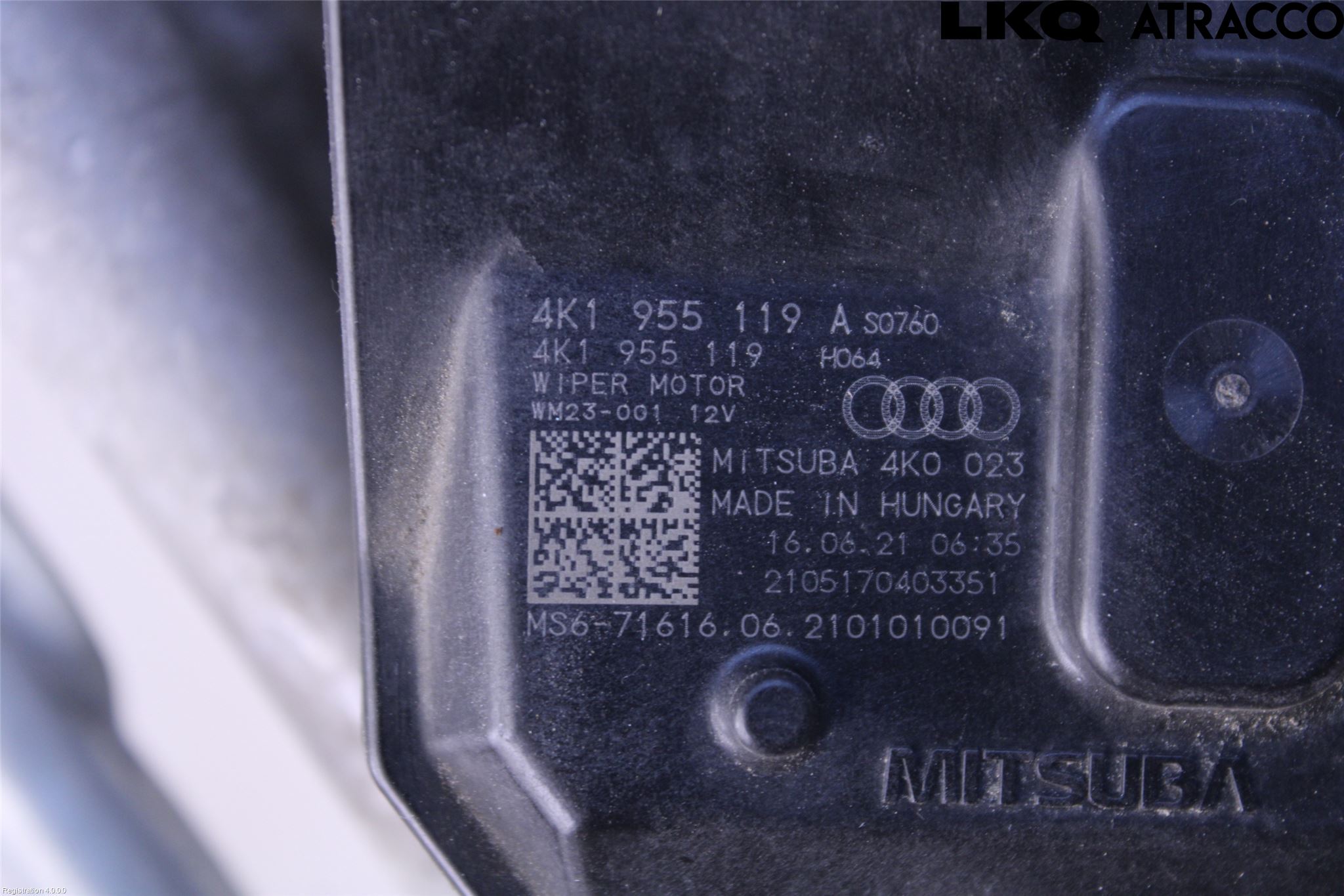 Audi A6 F2/C8 19- Torkarmotor Vindruta