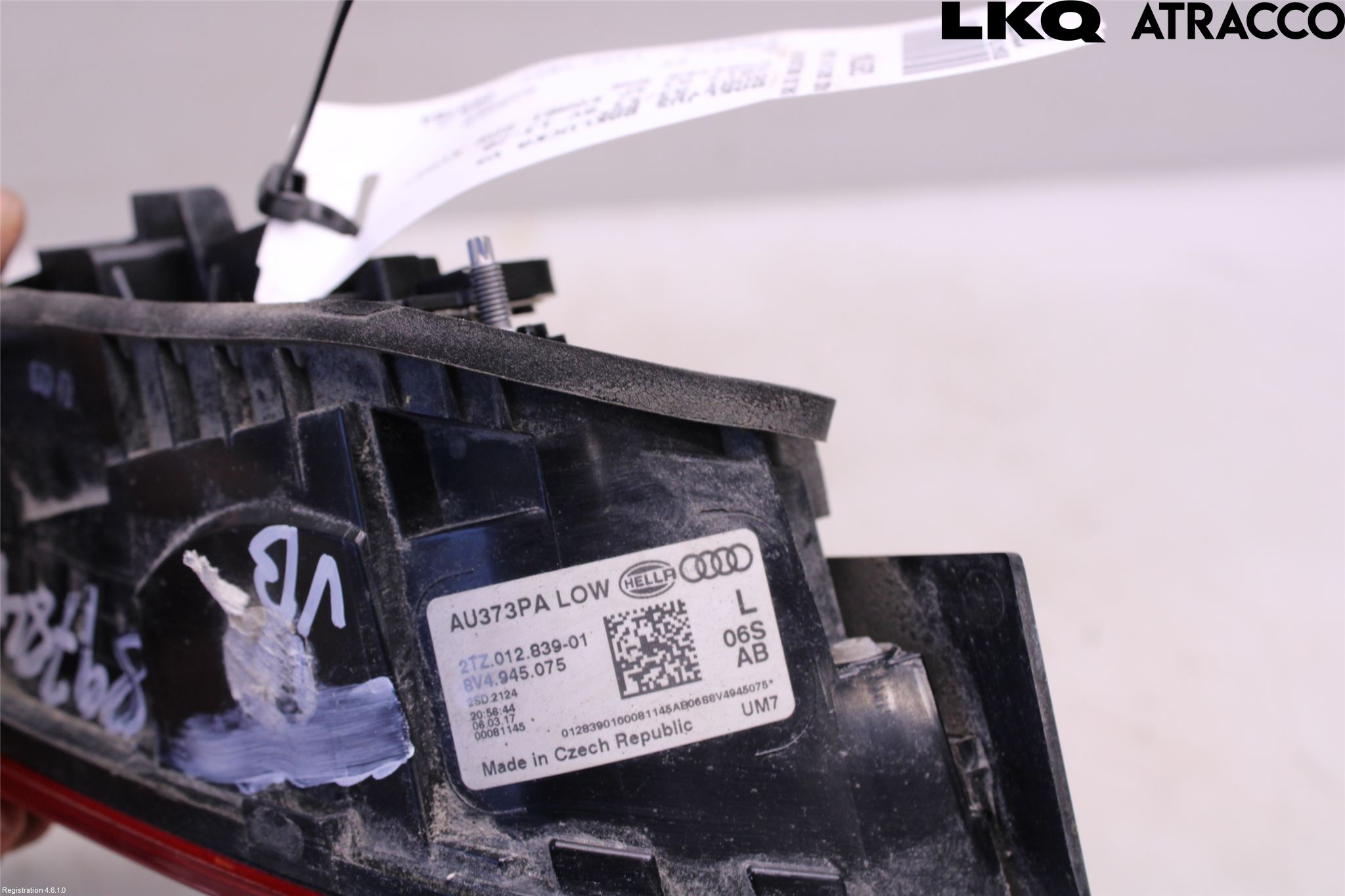 Audi A3/S3 8V 13-20 Bakljus Lucka Vä