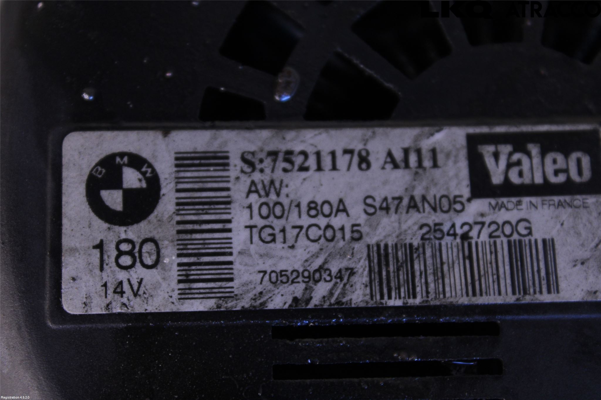 BMW 3 E90/91 SED/TOU 05-12 Generator