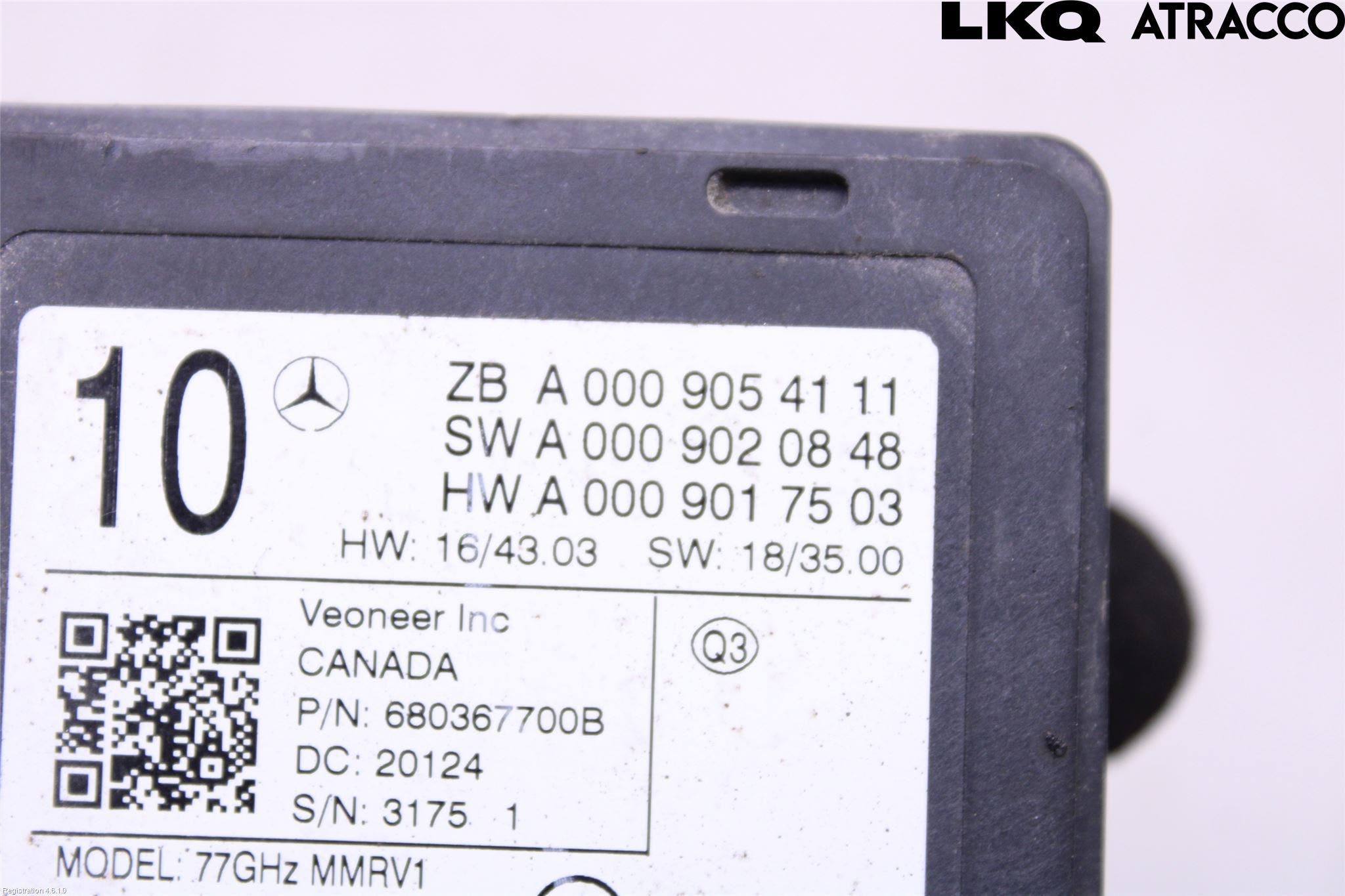 Mercedes-Benz MB E-KLASS (W213) 16-23 Sensor Aktivt Kollisionsskydd