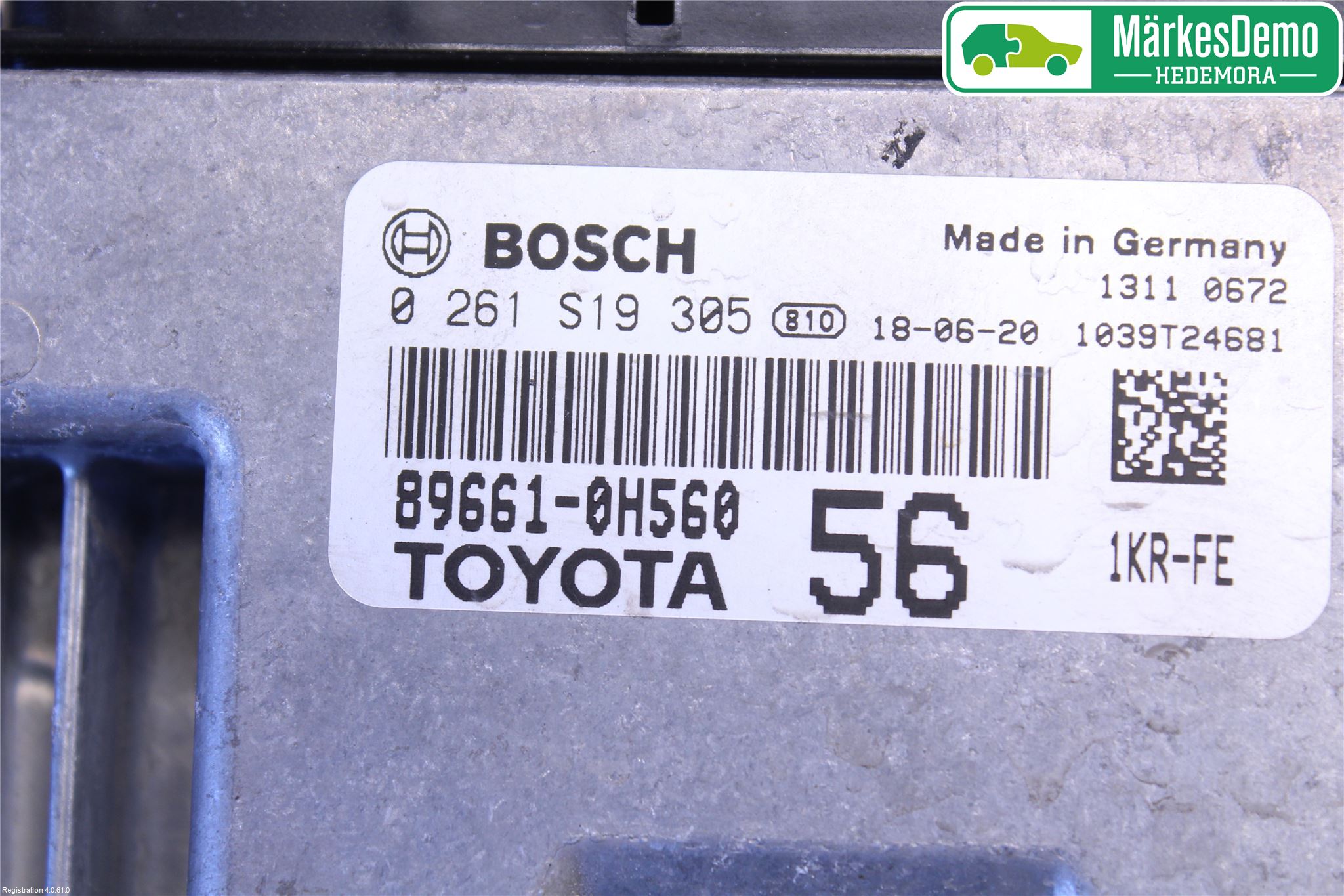 Toyota AYGO 15-21 Styrenhet Insprut Bensin