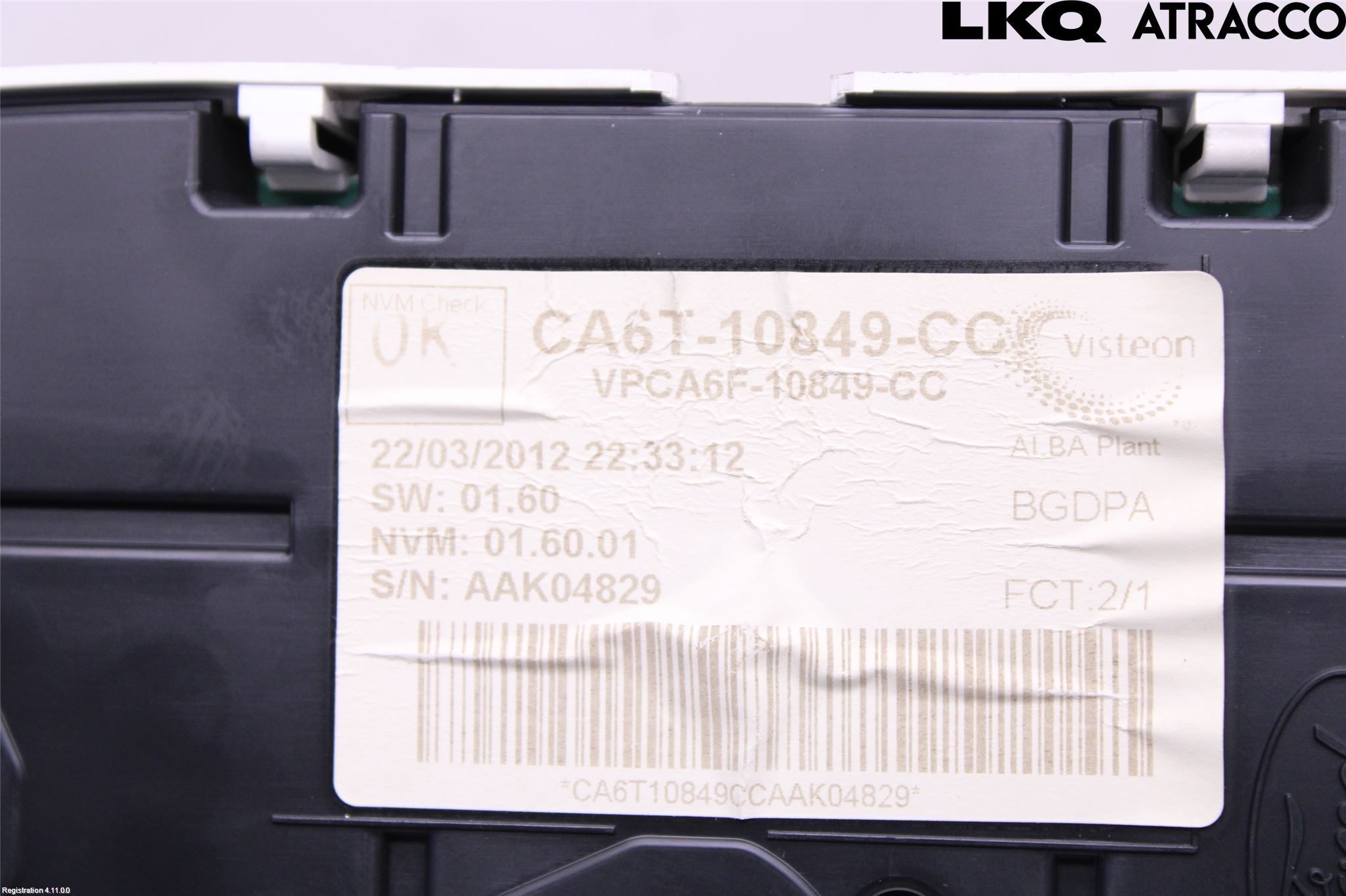 Ford FIESTA 09-12 Instrument Komb