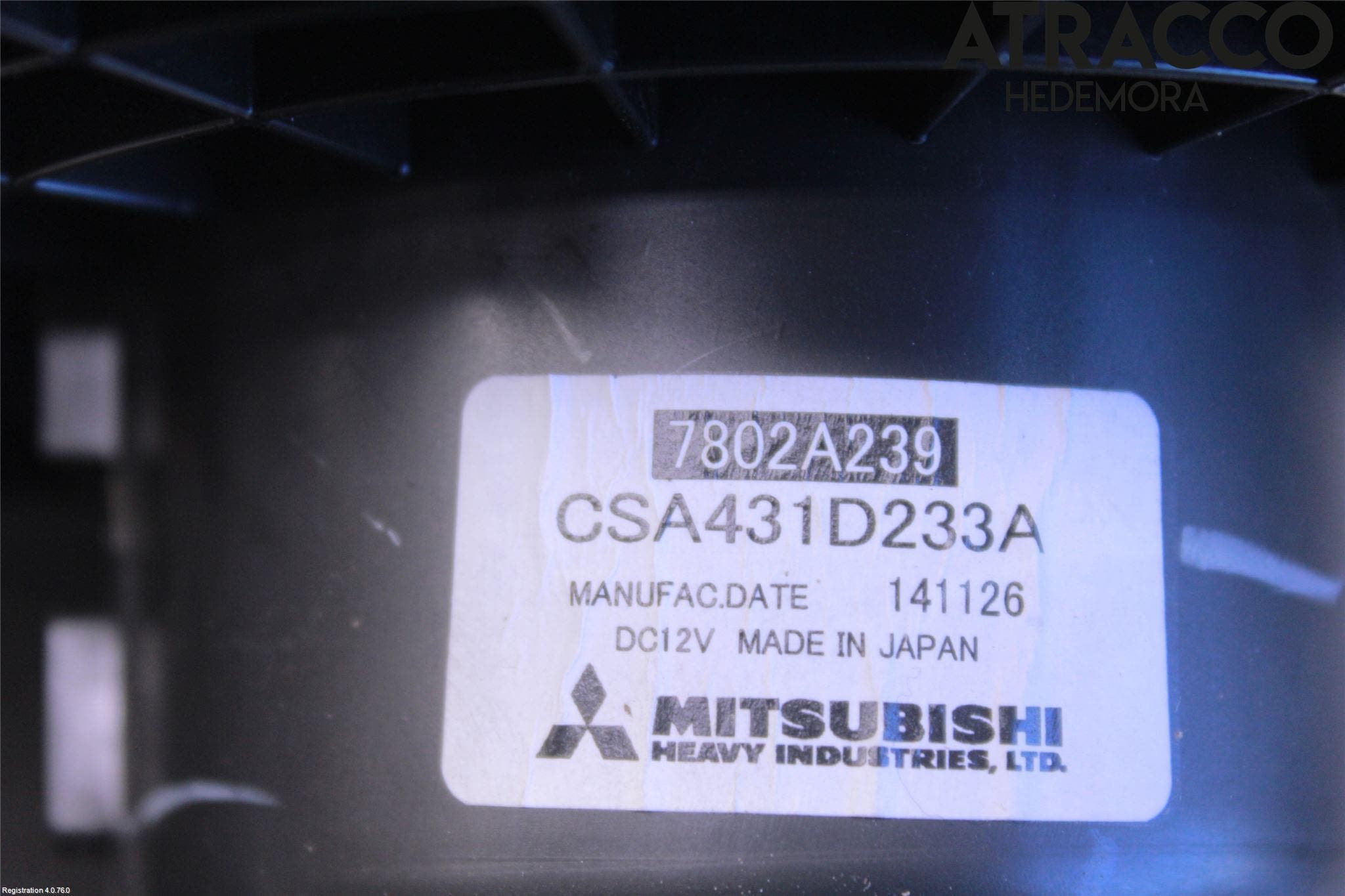 Mitsubishi ASX 10-22 Ac Värmefläkt