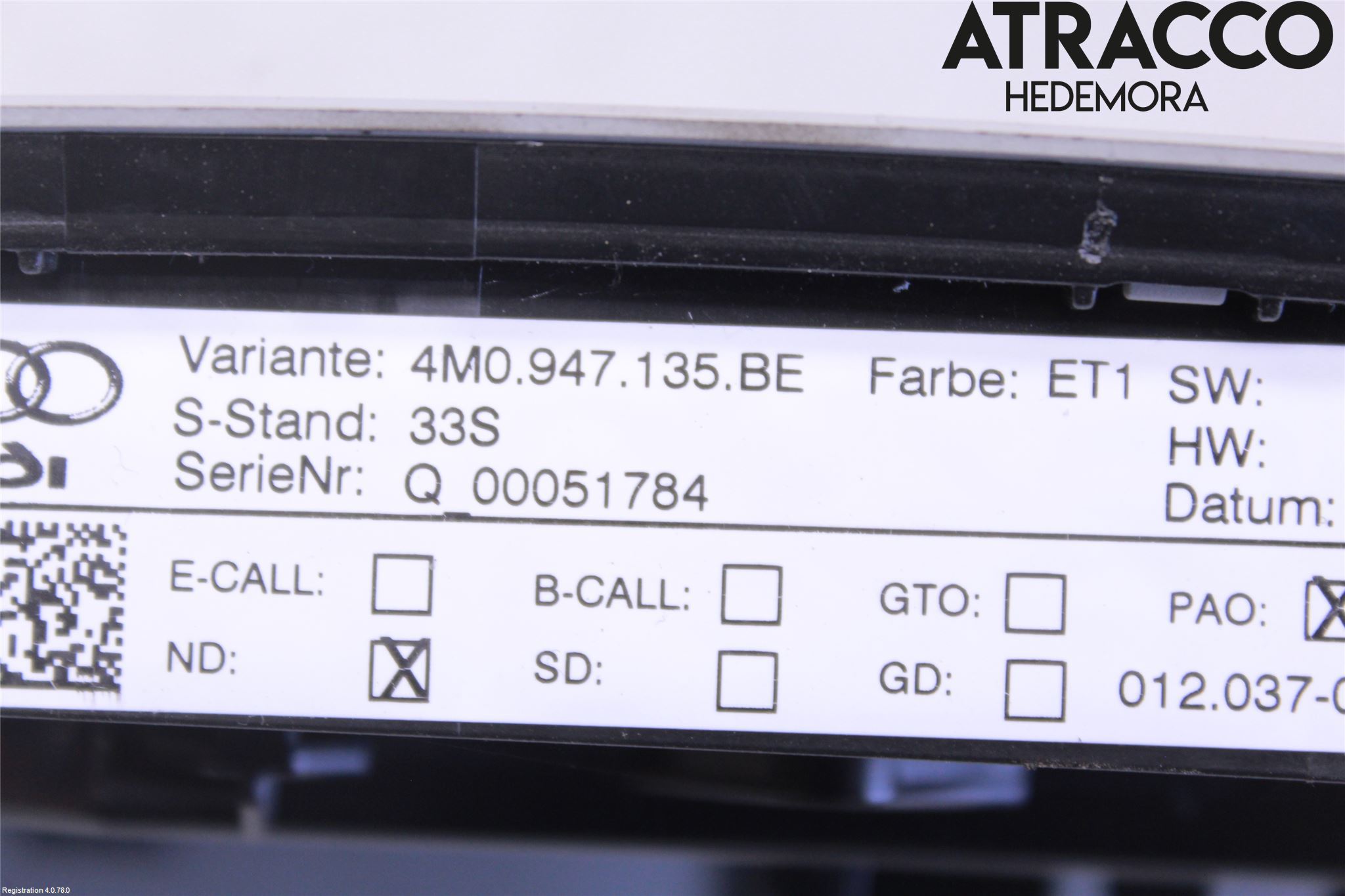 Audi Q7/SQ7 Innerbelysning