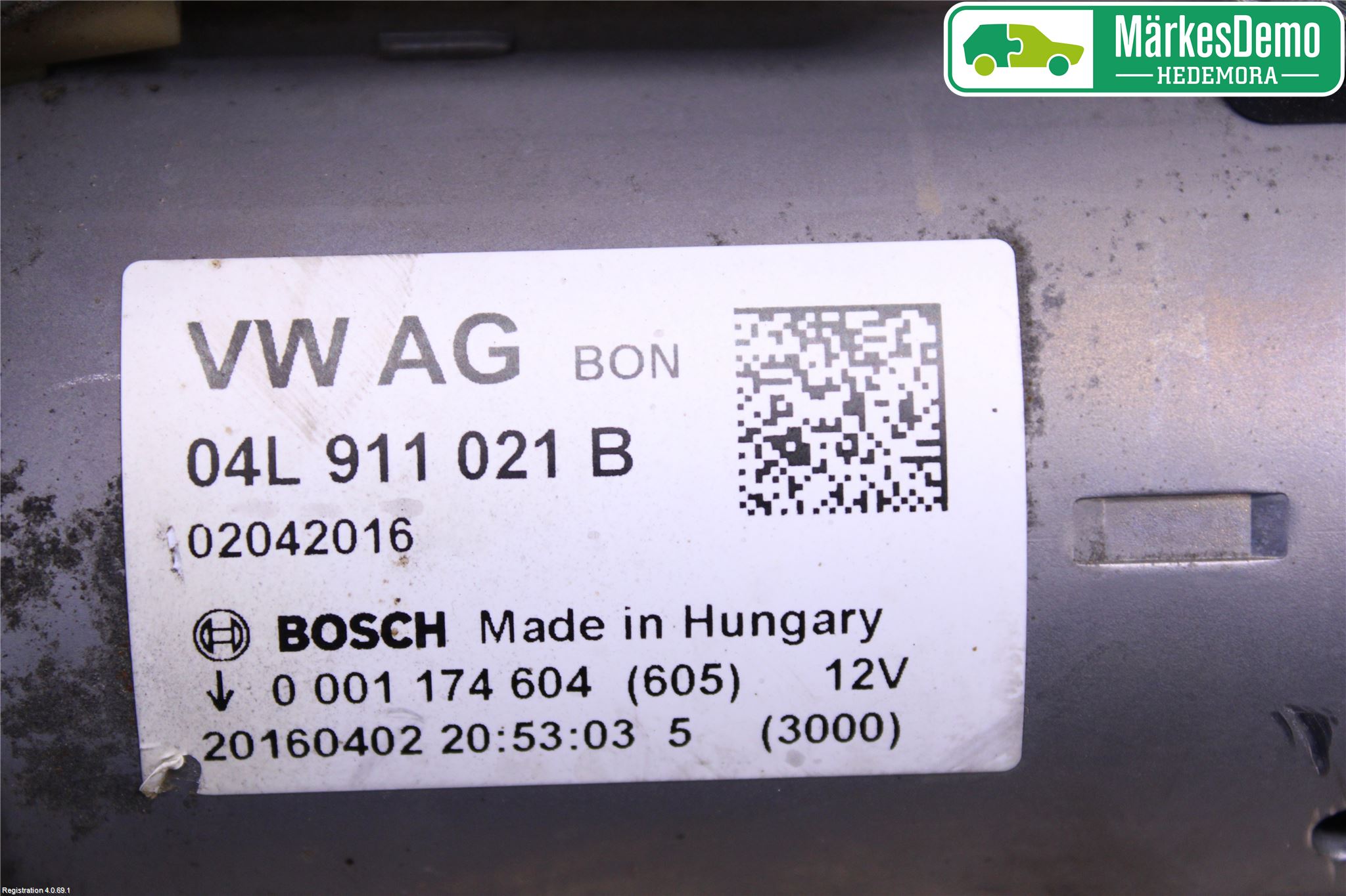 Audi A4/S4 B9 16-19 Startmotor Diesel