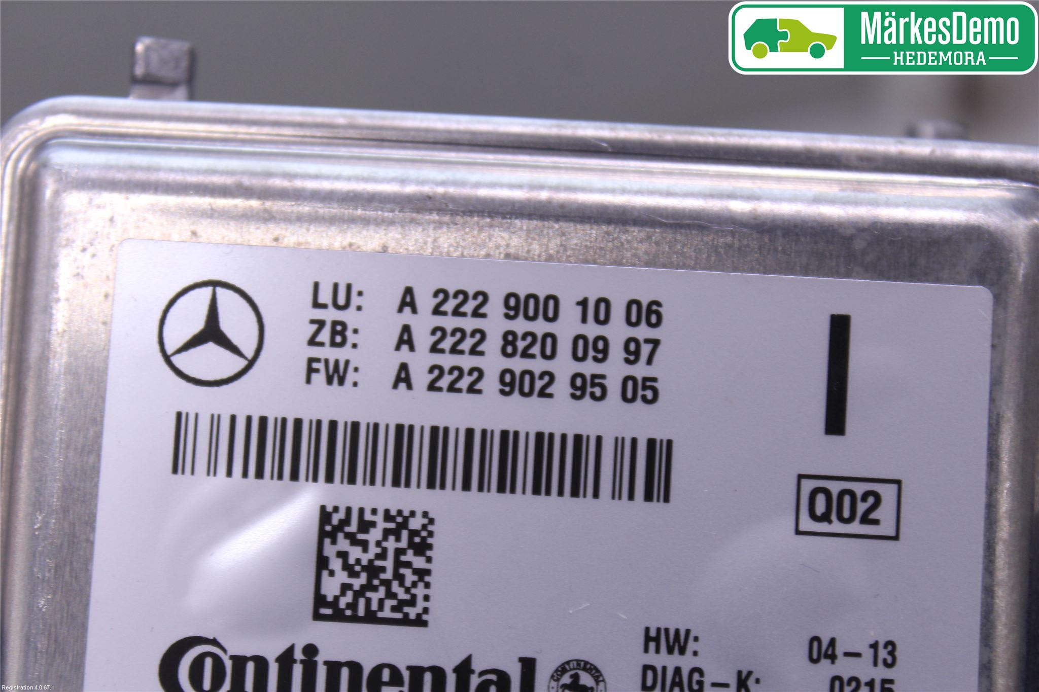 Mercedes-Benz MB C-KLASS (W205) 14-21 Sensor Aktivt Kollisionsskydd
