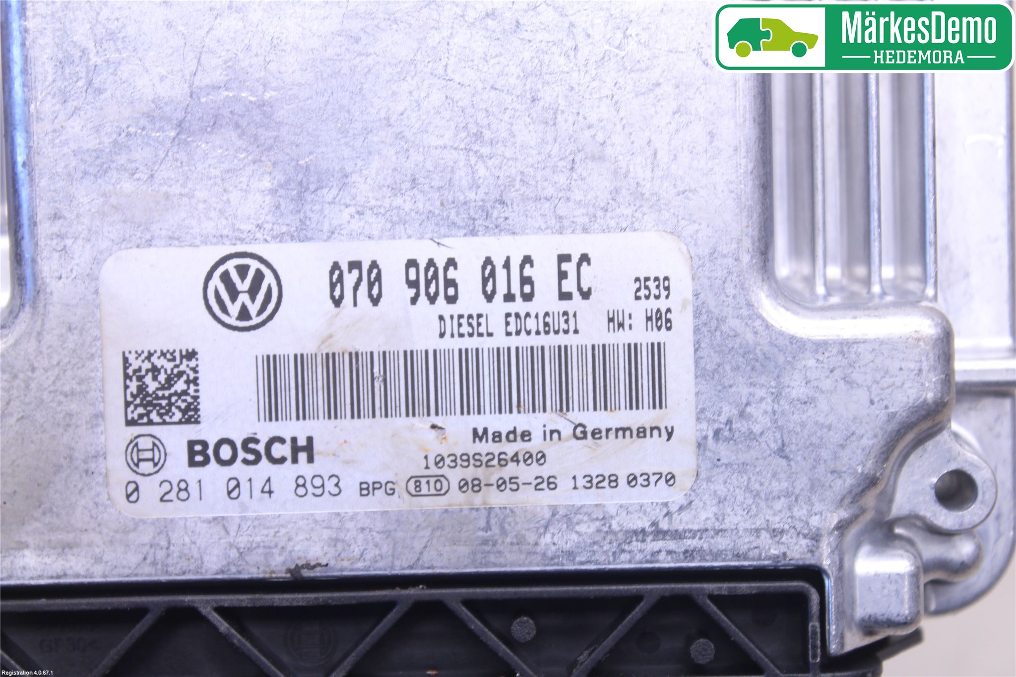 Volkswagen VW TRANSP/CARAVELLE (T5) 04-15 Styrenhet Inspump Diesel