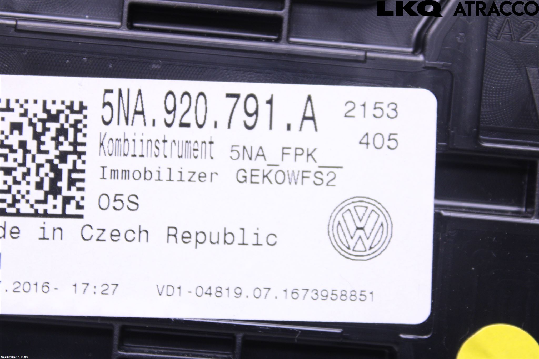 Volkswagen VW TIGUAN 16-24 Instrument Komb